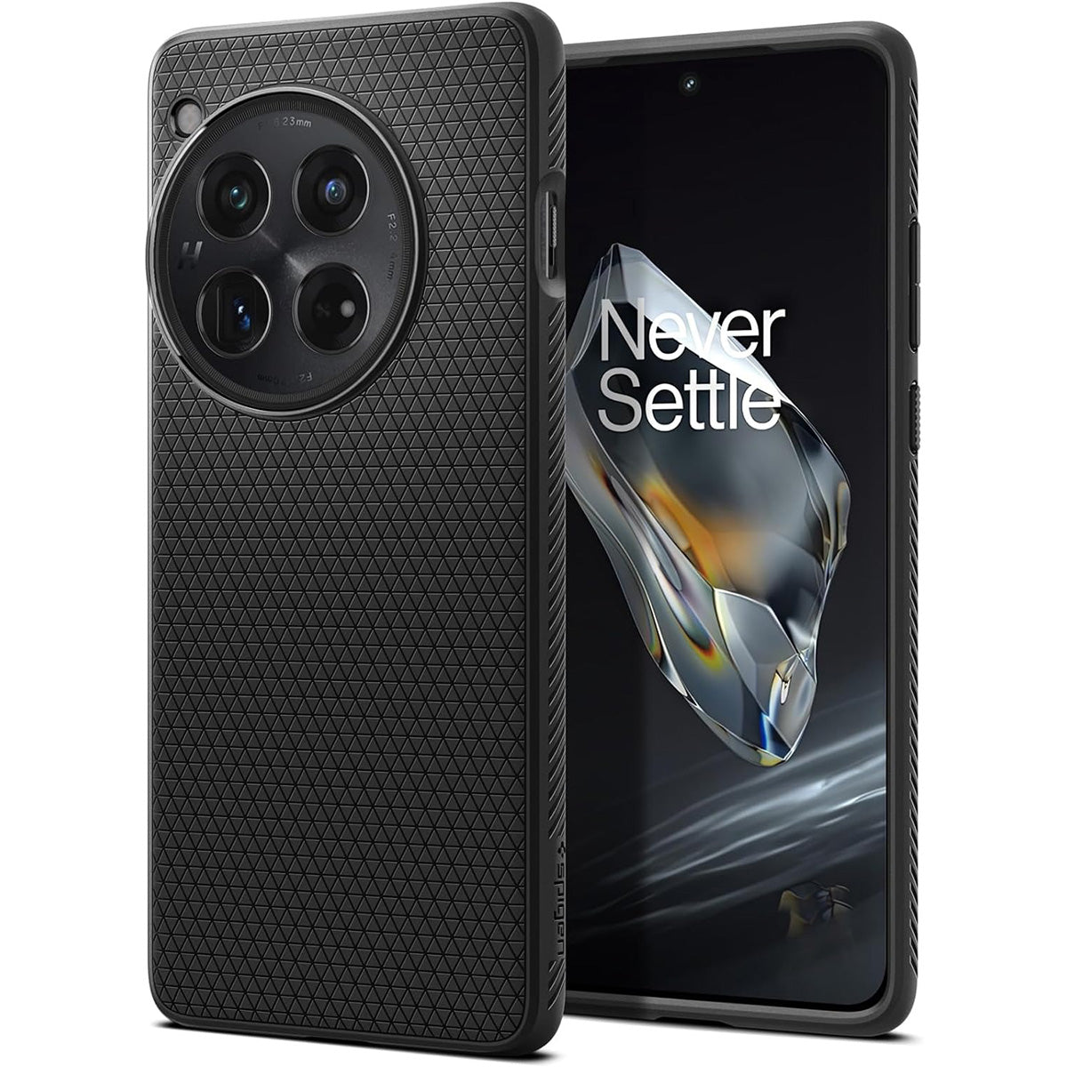 Schutzhülle für OnePlus 12, Spigen Liquid Air, Schwarz