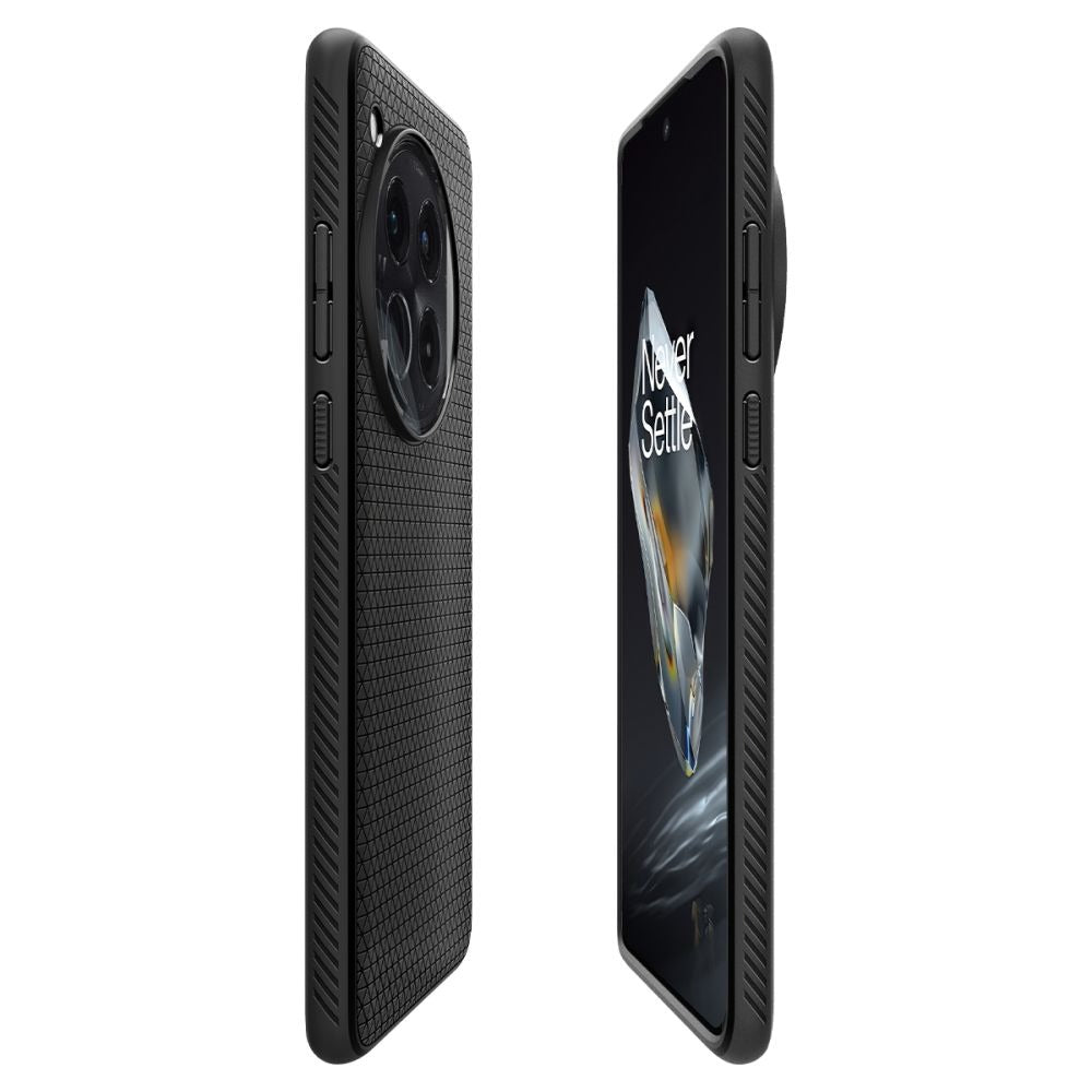 Schutzhülle für OnePlus 12, Spigen Liquid Air, Schwarz