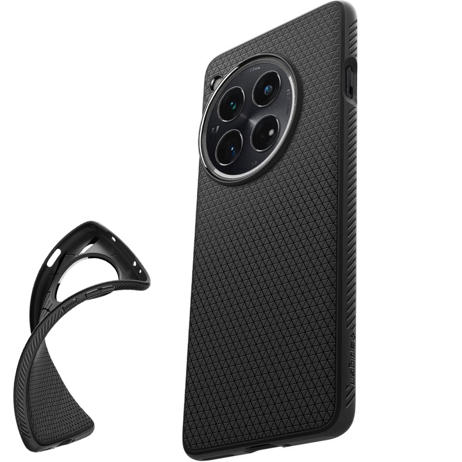Schutzhülle für OnePlus 12, Spigen Liquid Air, Schwarz