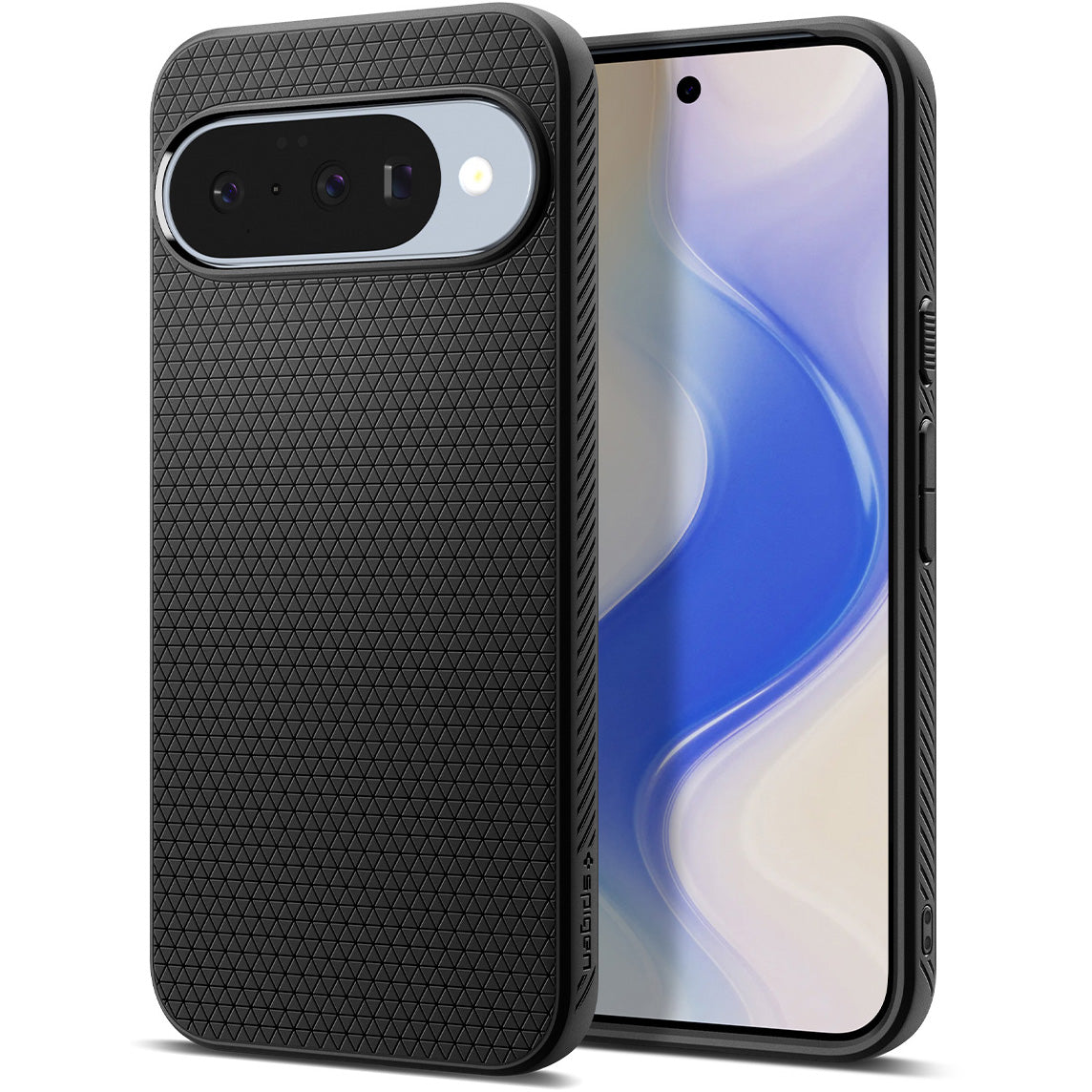 Handyhülle für Google Pixel 10 Pro / Pixel 10, Spigen Liquid Air, Schwarz