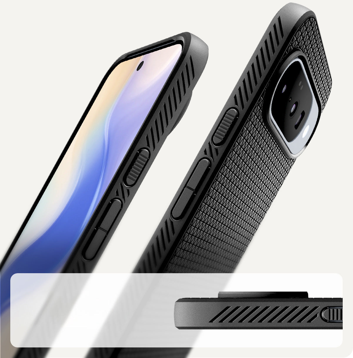 Handyhülle für Google Pixel 10 Pro / Pixel 10, Spigen Liquid Air, Schwarz