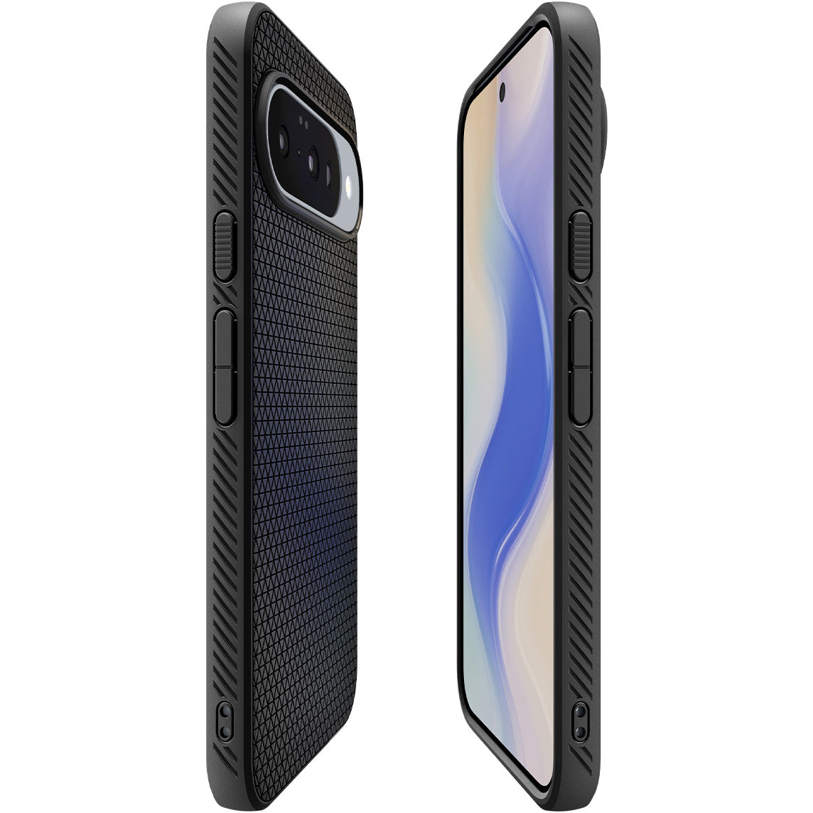 Handyhülle für Google Pixel 10 Pro / Pixel 10, Spigen Liquid Air, Schwarz