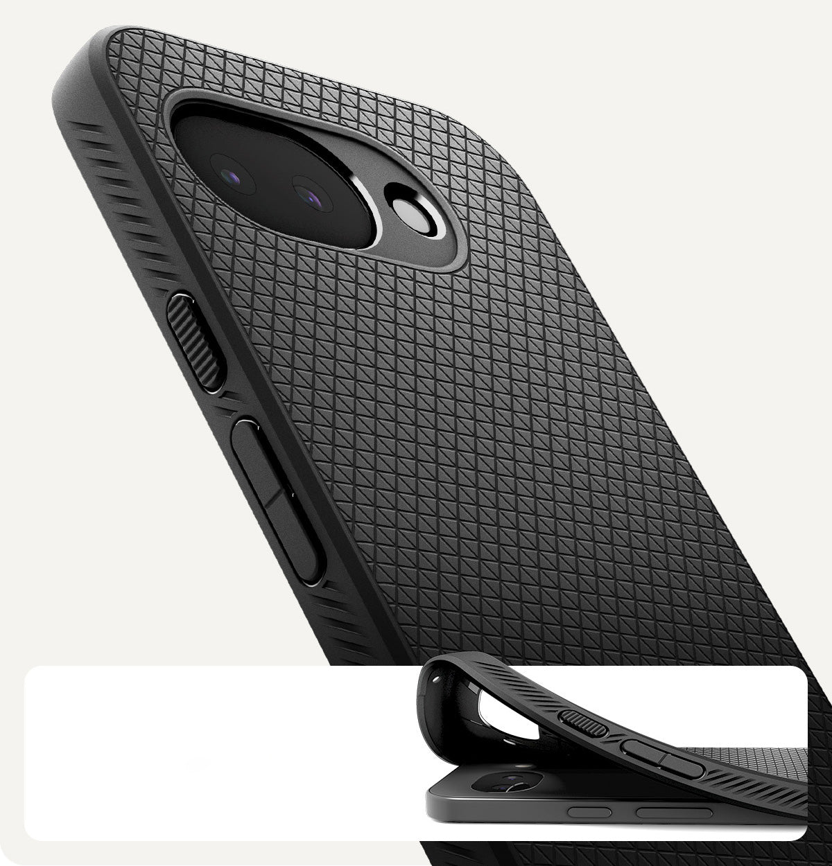 Handyhülle für Google Pixel 10a, Spigen Liquid Air, Schwarz