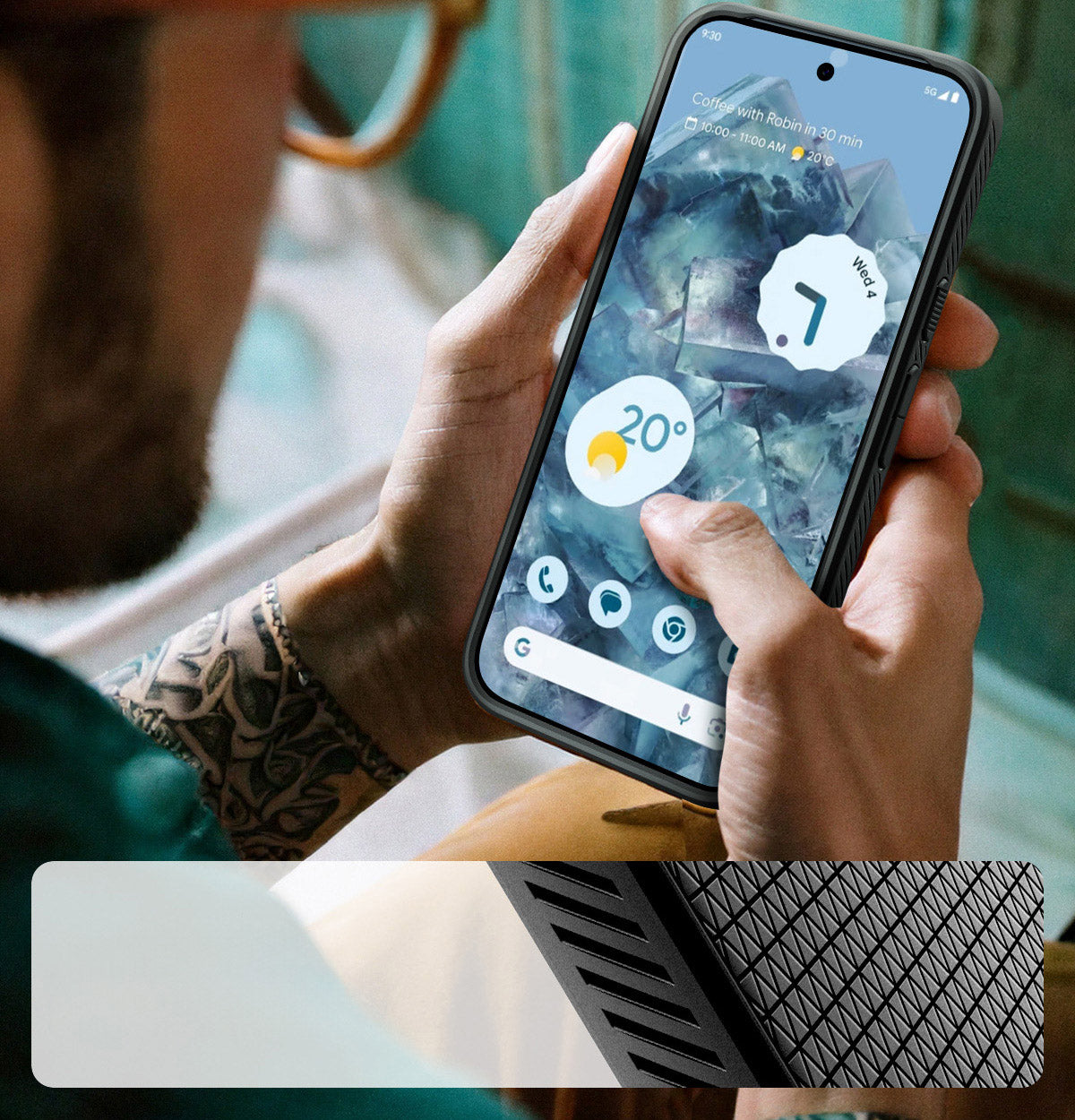 Handyhülle für Google Pixel 10a, Spigen Liquid Air, Schwarz