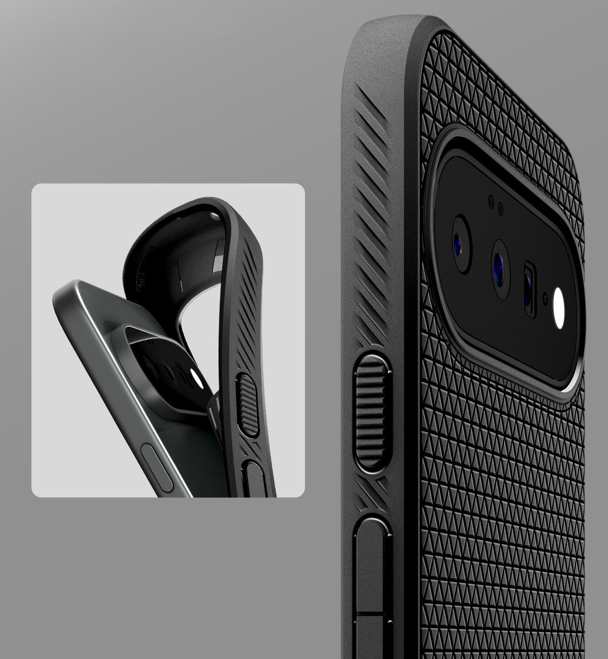 Handyhülle für Google Pixel 11, Spigen Liquid Air, Schwarz