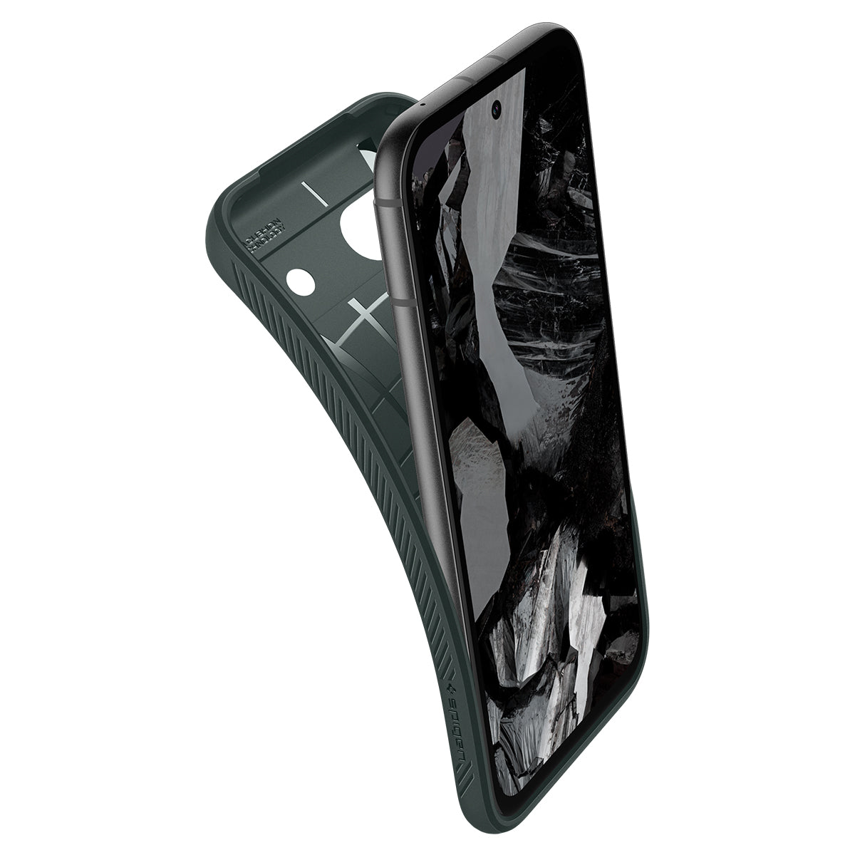 Schutzhülle für Google Pixel 8A, Spigen Liquid Air, Grün