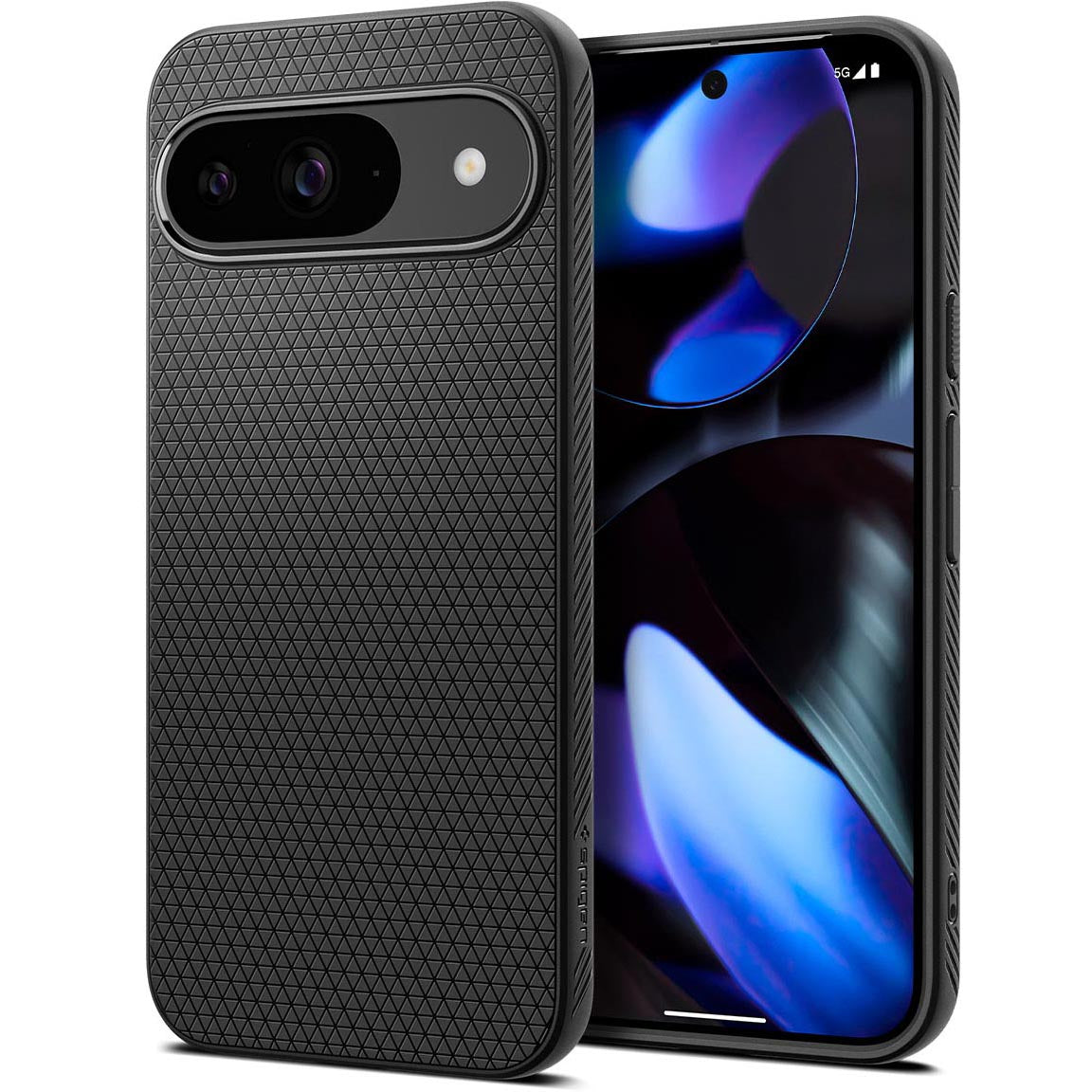 Schutzhülle für Google Pixel 9 / 9 Pro, Spigen Liquid Air, Schwarz