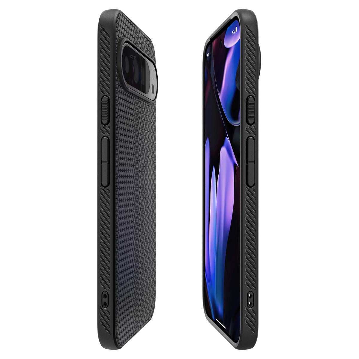 Schutzhülle für Google Pixel 9 / 9 Pro, Spigen Liquid Air, Schwarz