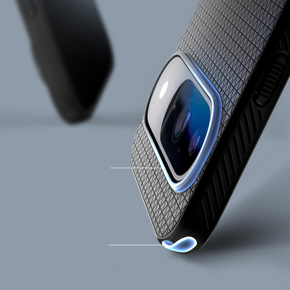 Schutzhülle für Google Pixel 9 / 9 Pro, Spigen Liquid Air, Schwarz