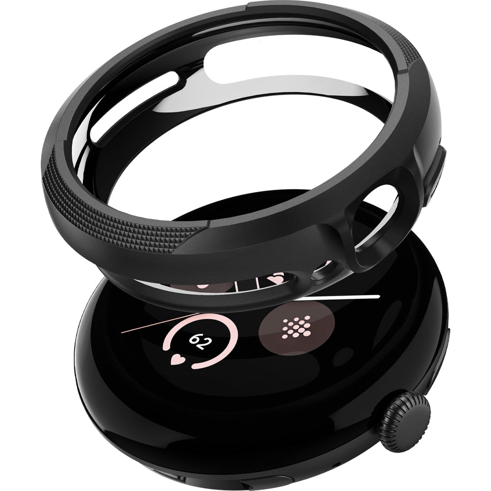 Hülle für Pixel Watch 3 (45 mm), Spigen Liquid Air, Schwarz