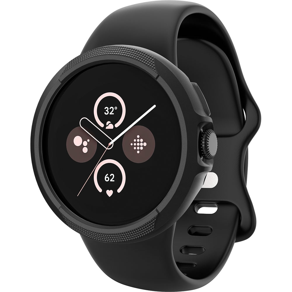 Hülle für Pixel Watch 3 (45 mm), Spigen Liquid Air, Schwarz