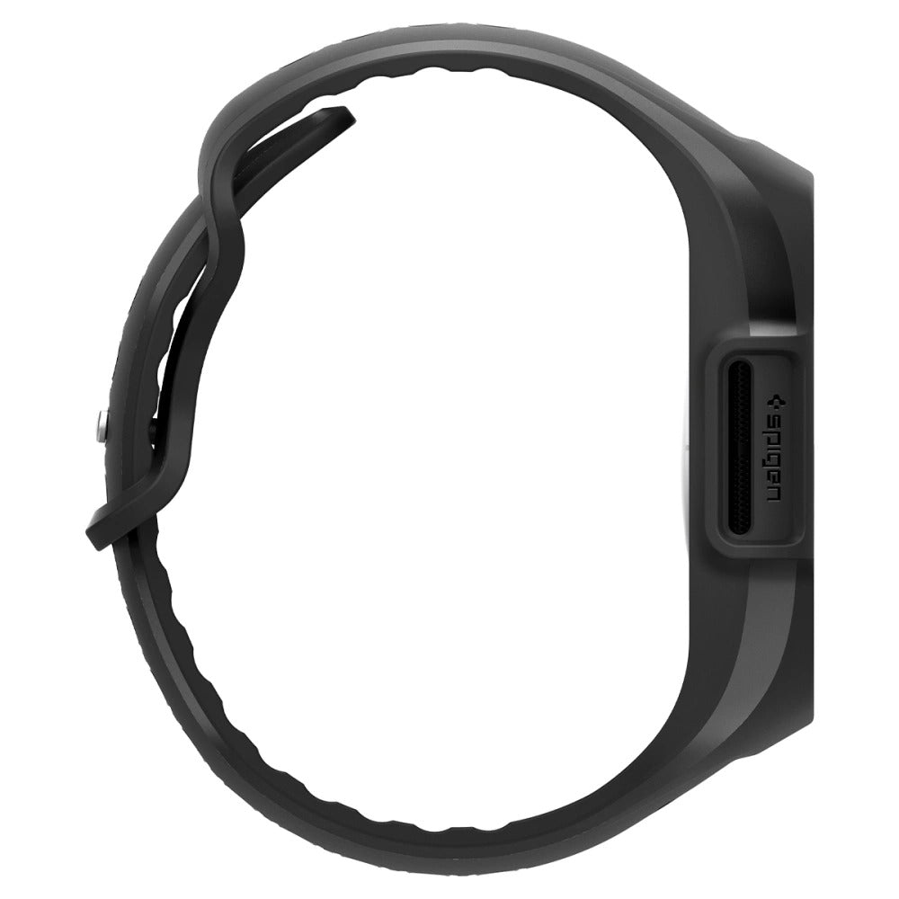 Hülle mit einem Armband für Apple Watch 11 / 10 (46 mm), Spigen Liquid Air Pro, Schwarz