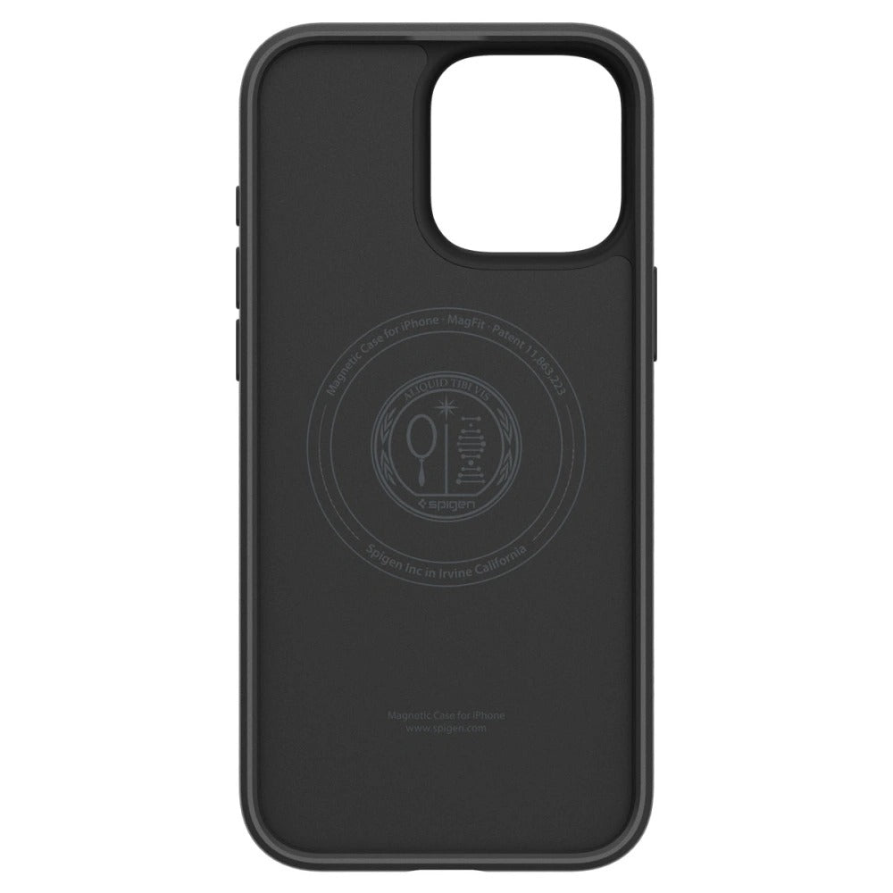 Handyhülle für iPhone 16 Pro Max, Spigen Liquid Air T Mag (CC) mit MagSafe, Schwarz