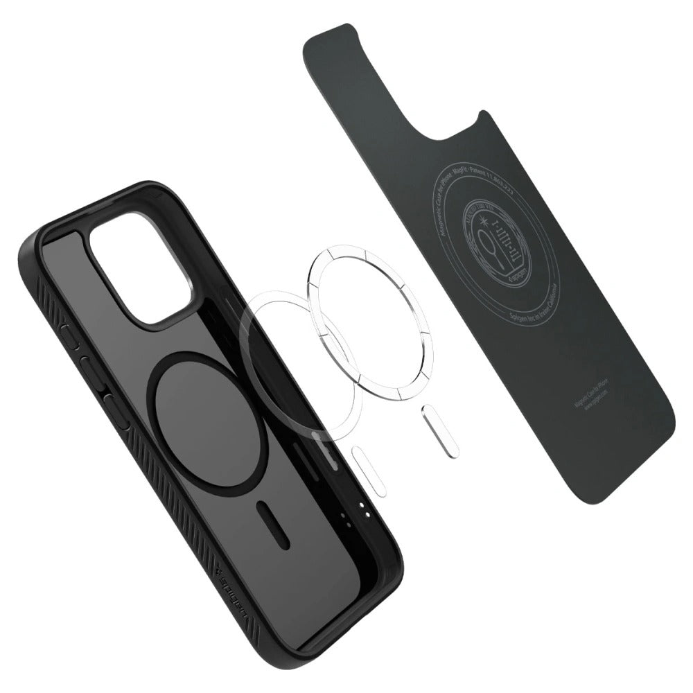 Handyhülle für iPhone 16 Pro Max, Spigen Liquid Air T Mag (CC) mit MagSafe, Schwarz
