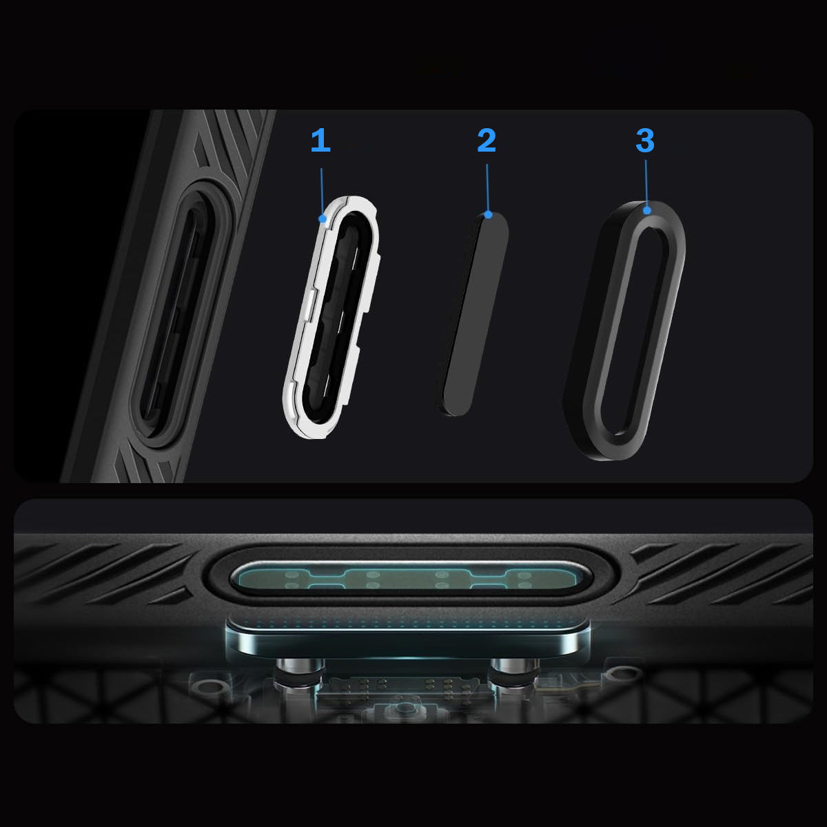 Handyhülle für iPhone 16 Pro Max, Spigen Liquid Air T Mag (CC) mit MagSafe, Schwarz