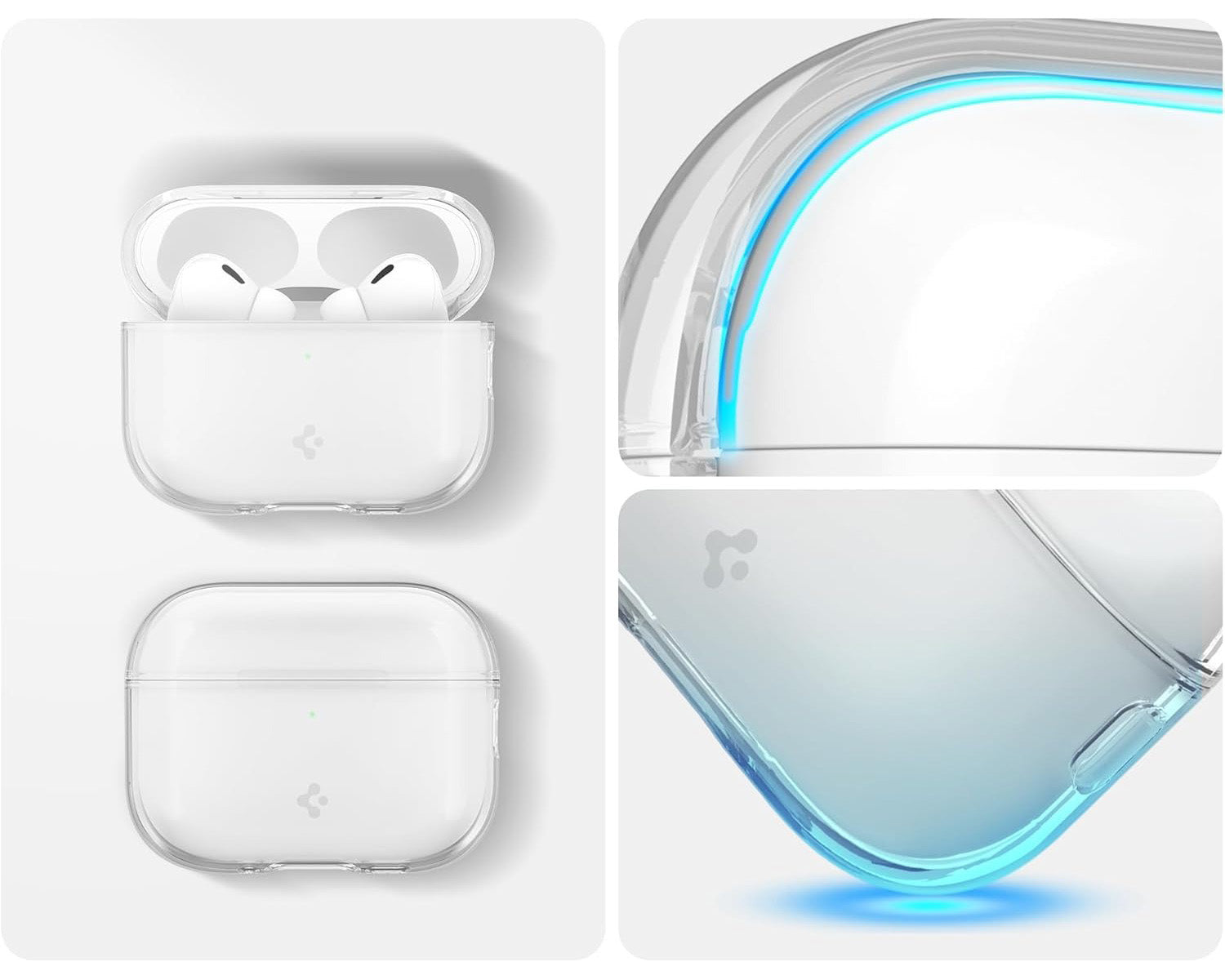 Schutzhülle für Apple AirPods Pro 3, Spigen Liquid Crystal, Transparent