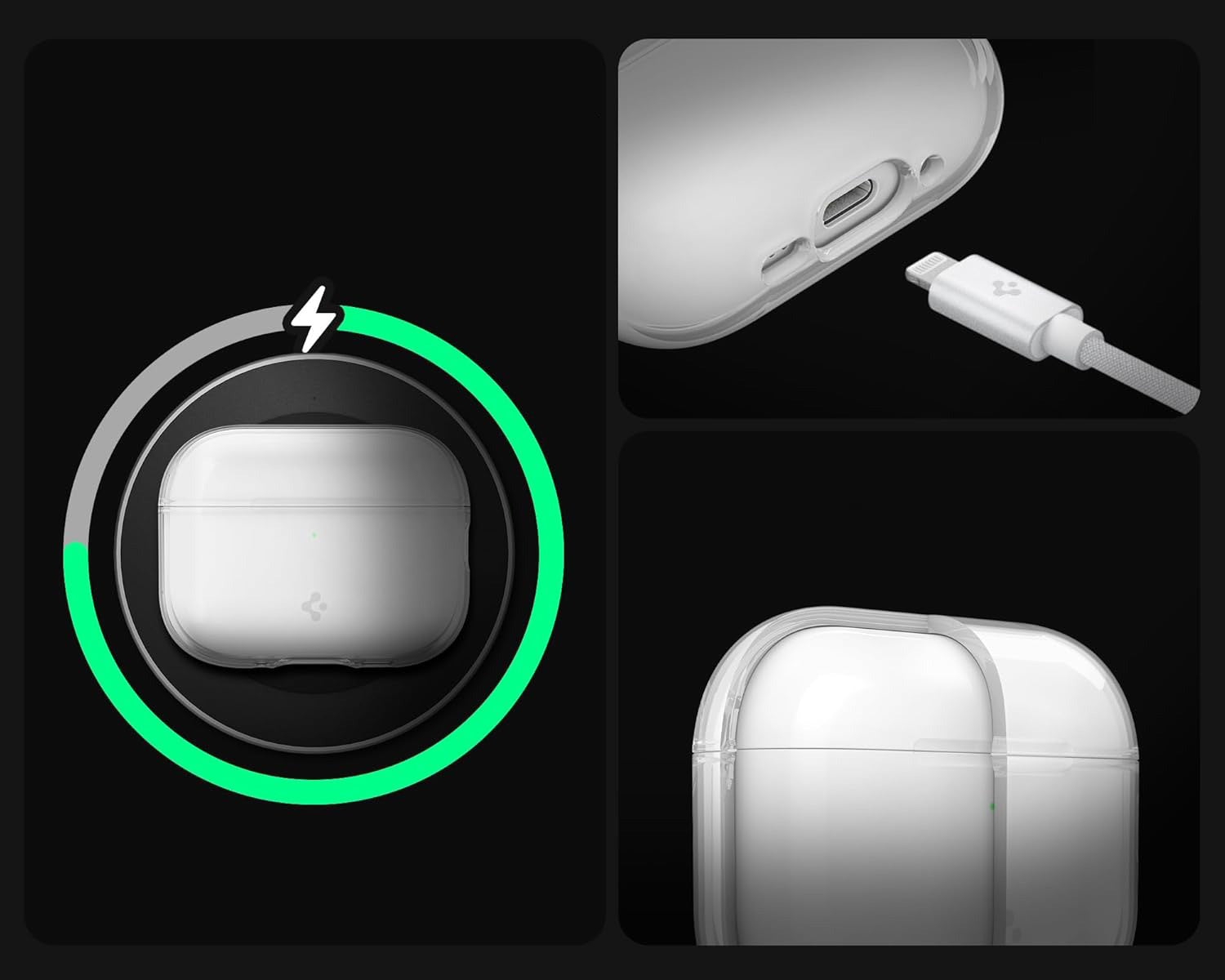 Schutzhülle für Apple AirPods Pro 3, Spigen Liquid Crystal, Transparent