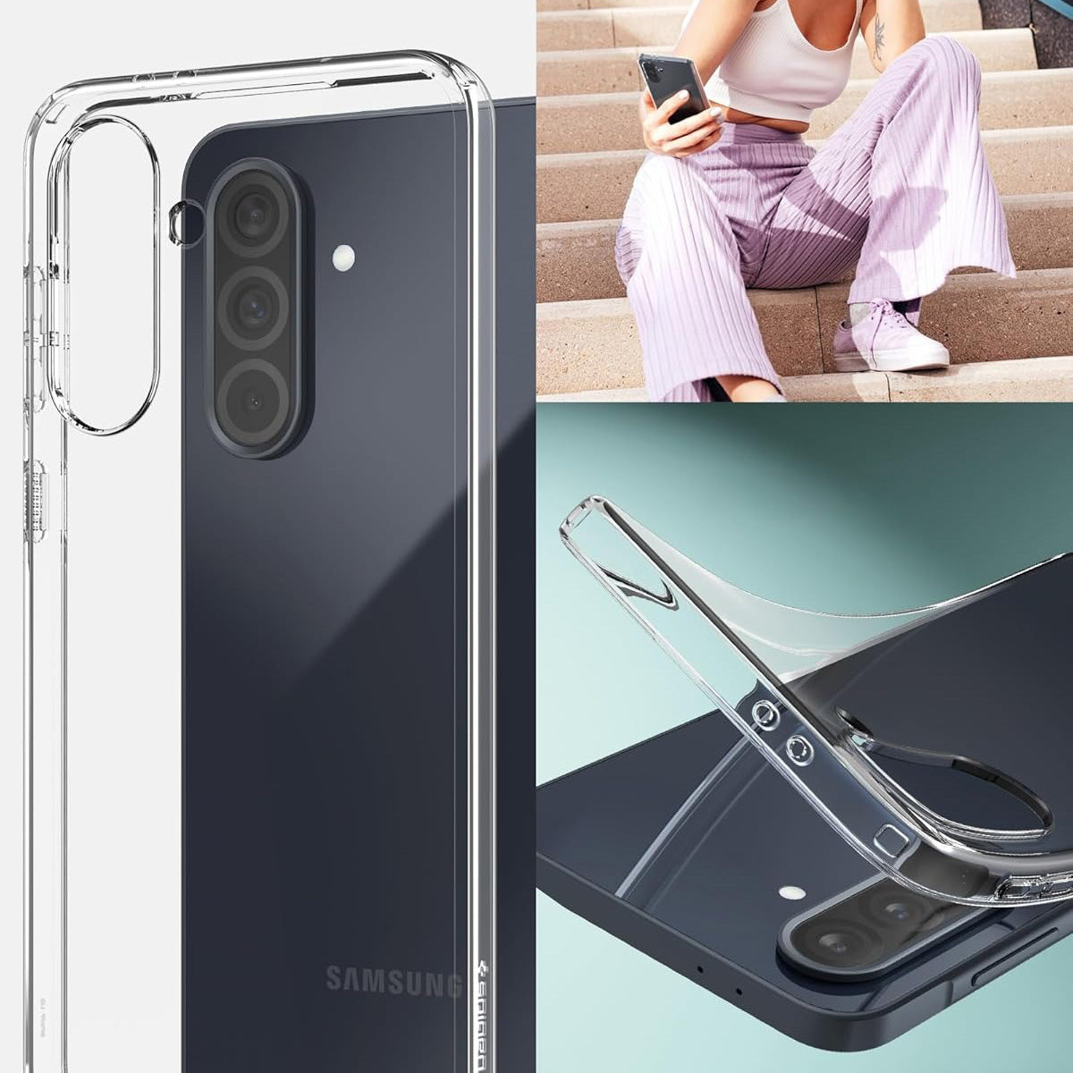 Handyhülle für Galaxy A36 5G, Spigen Liquid Crystal, Transparent