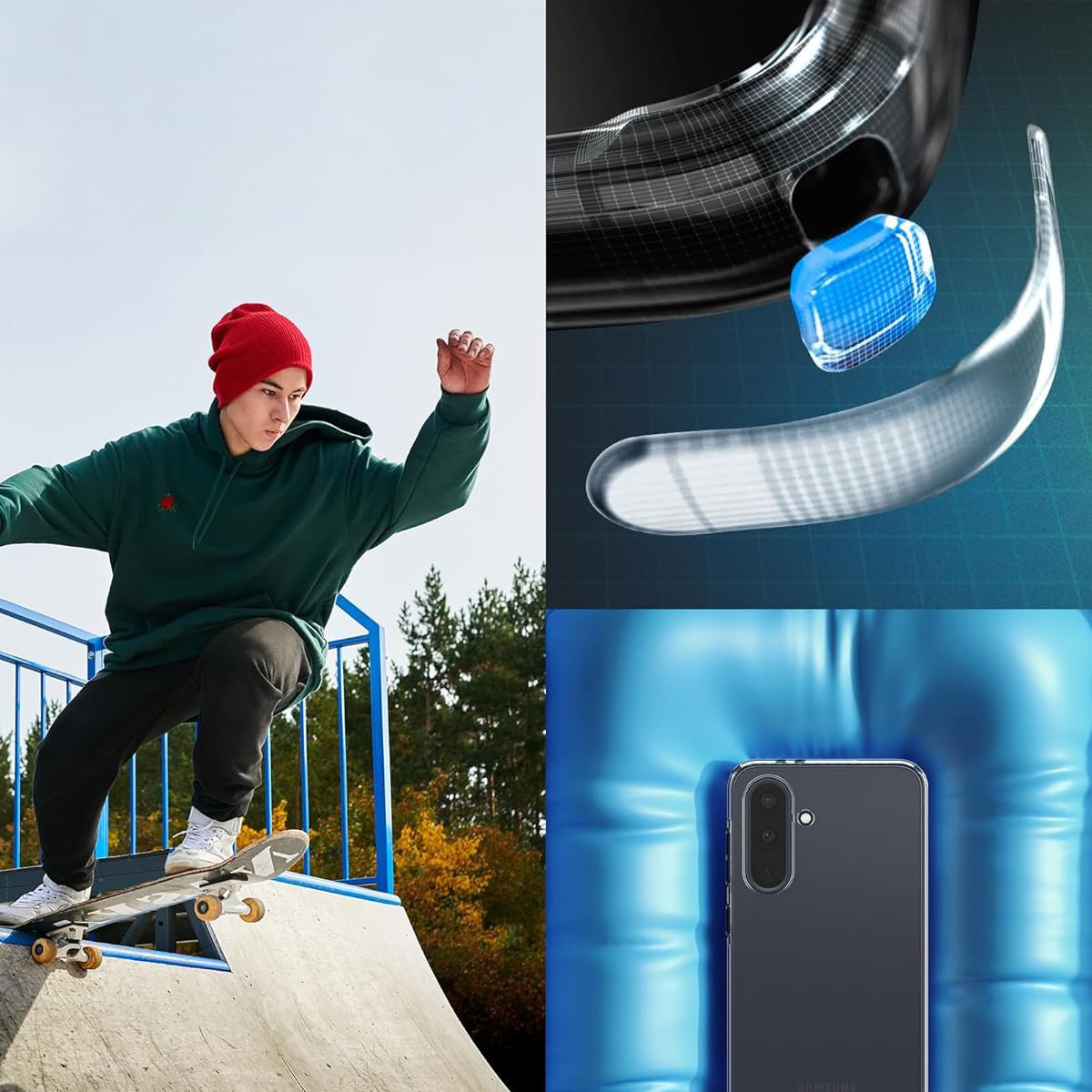 Handyhülle für Galaxy A36 5G, Spigen Liquid Crystal, Transparent
