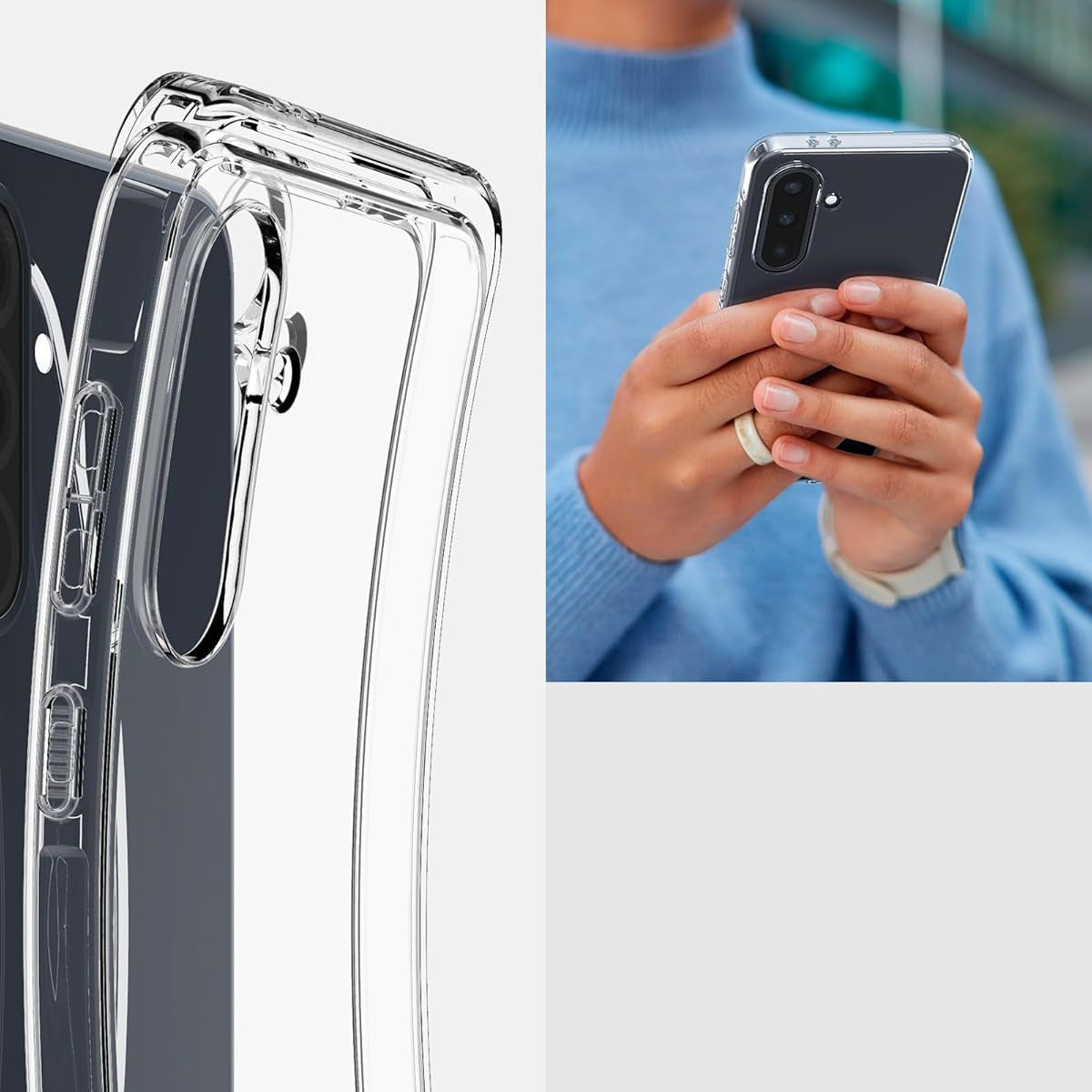 Handyhülle für Galaxy A36 5G, Spigen Liquid Crystal, Transparent