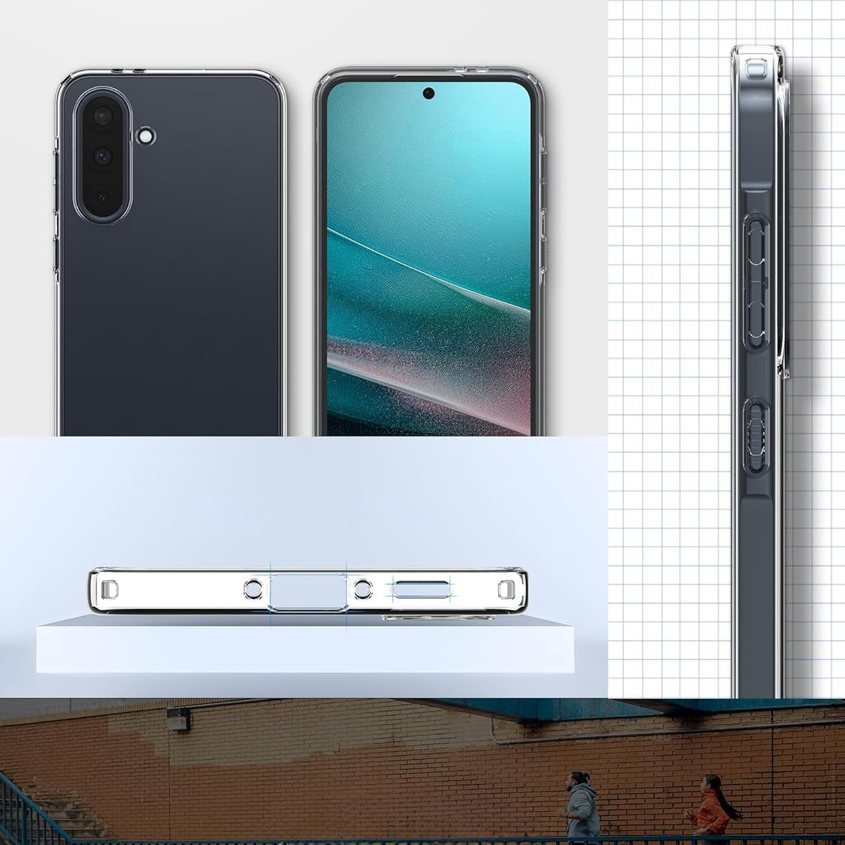Handyhülle für Galaxy A36 5G, Spigen Liquid Crystal, Transparent