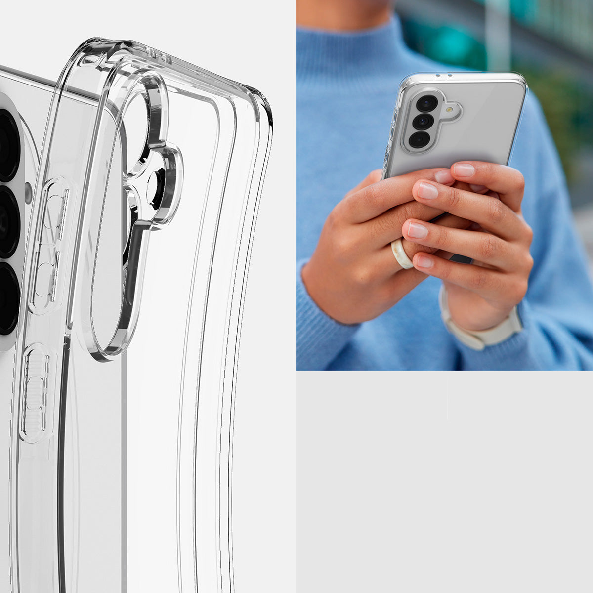 Handyhülle für Galaxy A37 5G, Spigen Liquid Crystal, Transparent