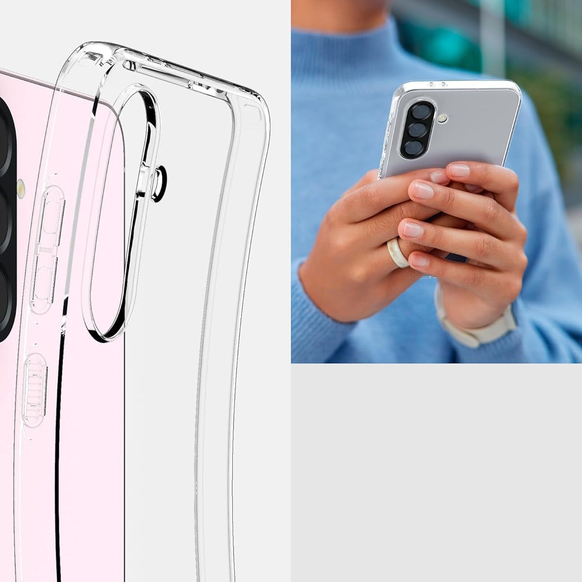 Handyhülle für Galaxy A56 5G, Spigen Liquid Crystal, Transparent