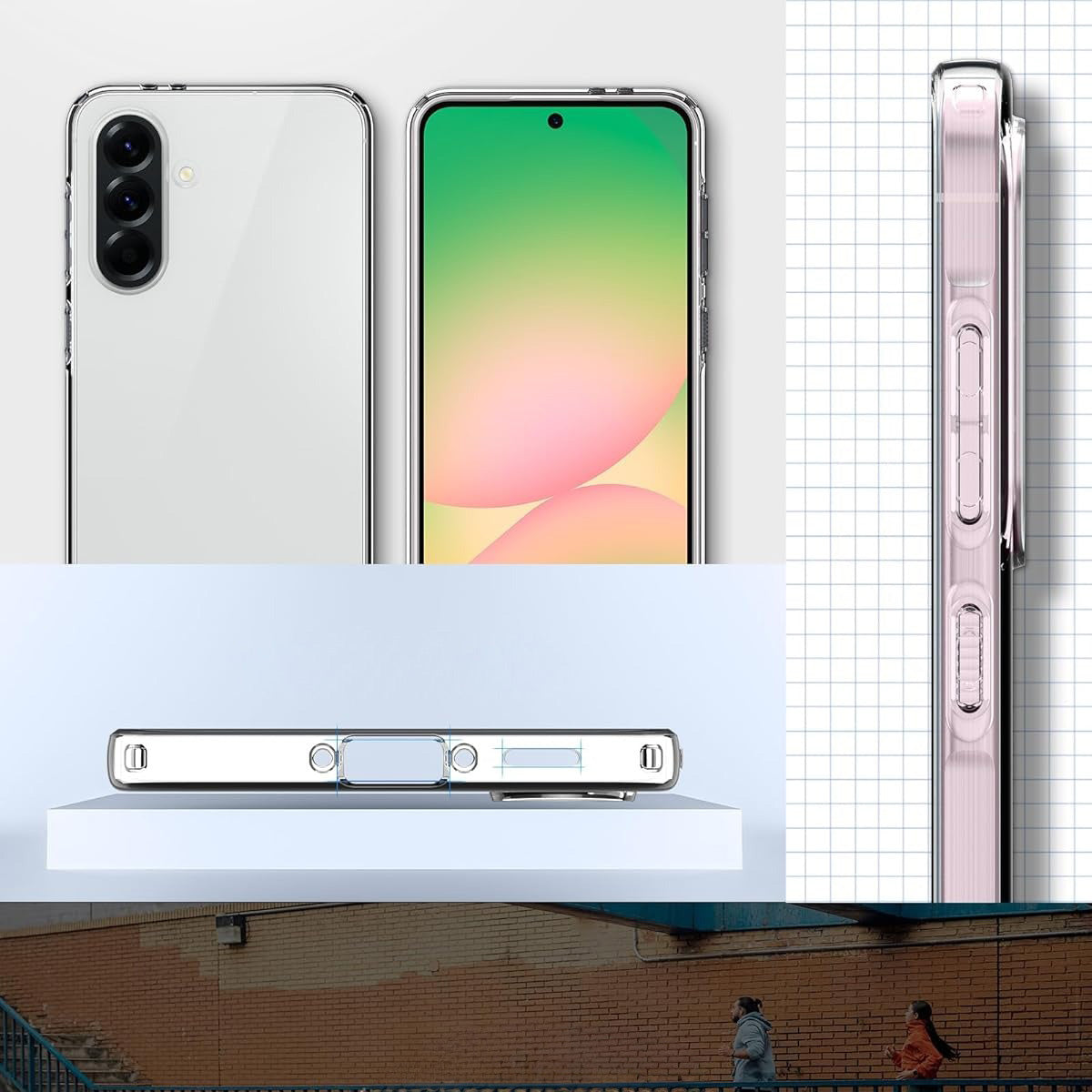 Handyhülle für Galaxy A56 5G, Spigen Liquid Crystal, Transparent