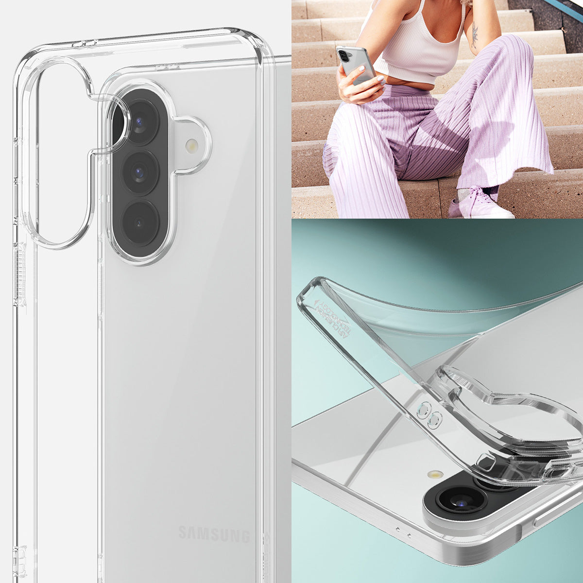 Handyhülle für Galaxy A57 5G, Spigen Liquid Crystal, Transparent