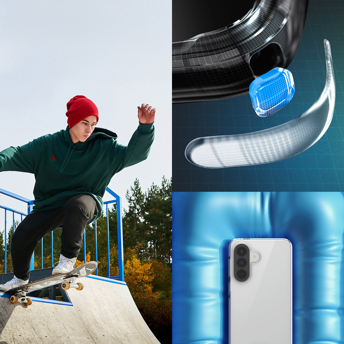 Handyhülle für Galaxy A57 5G, Spigen Liquid Crystal, Transparent