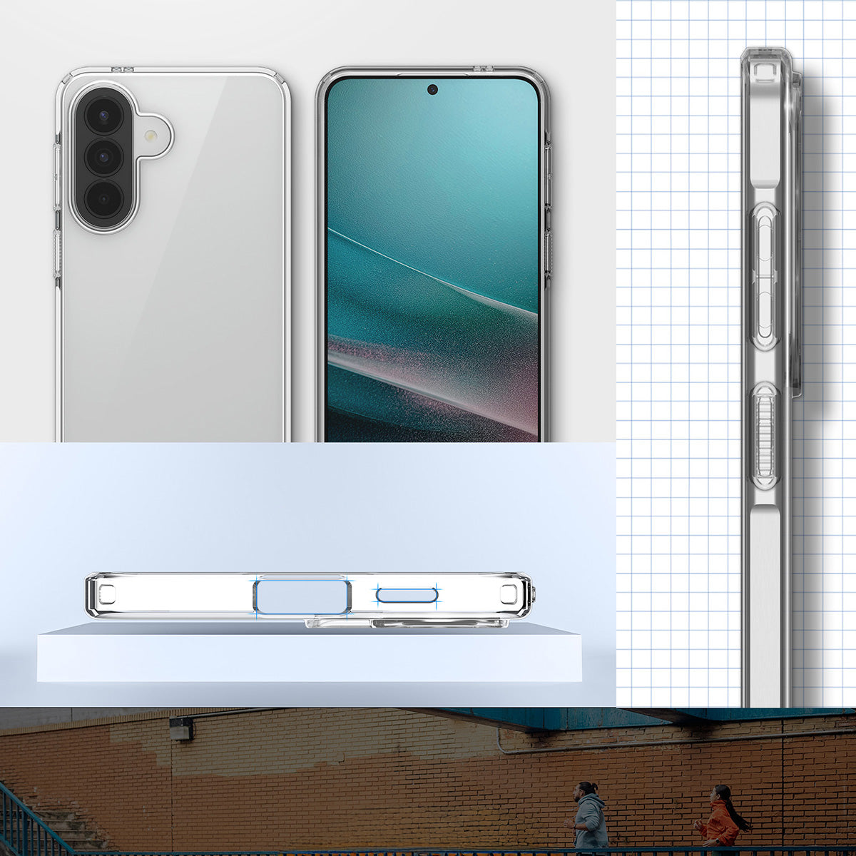 Handyhülle für Galaxy A57 5G, Spigen Liquid Crystal, Transparent