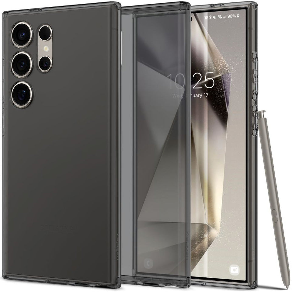 Schutzhülle für Galaxy S24 Ultra, Spigen Liquid Crystal, Rauchfarben