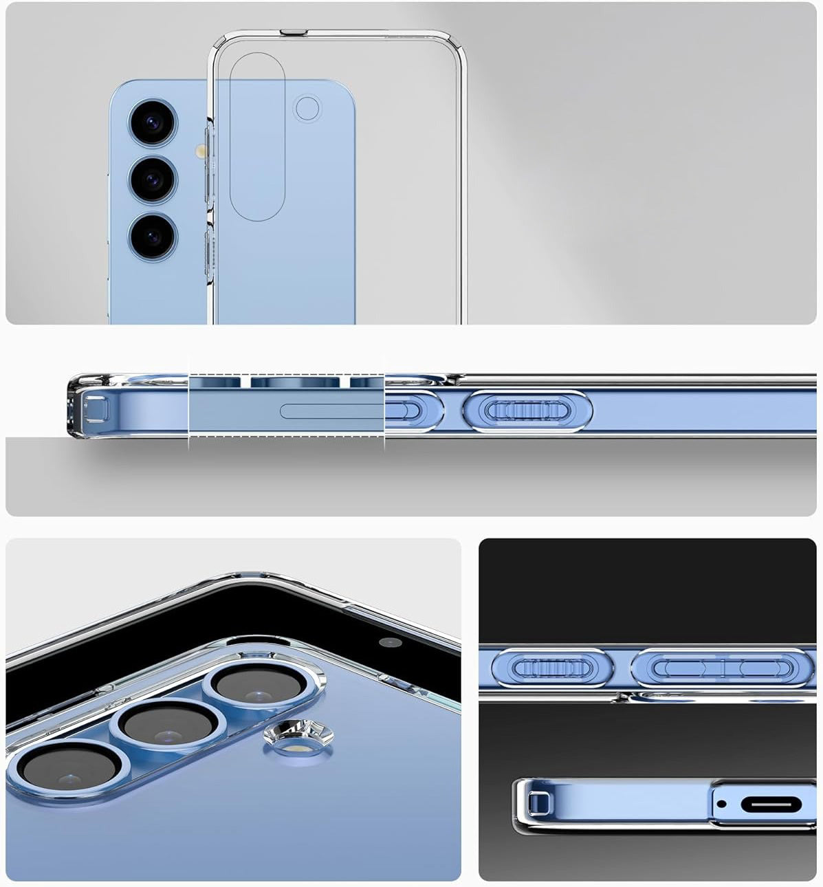 Handyhülle für Galaxy S25, Spigen Liquid Crystal, Transparent