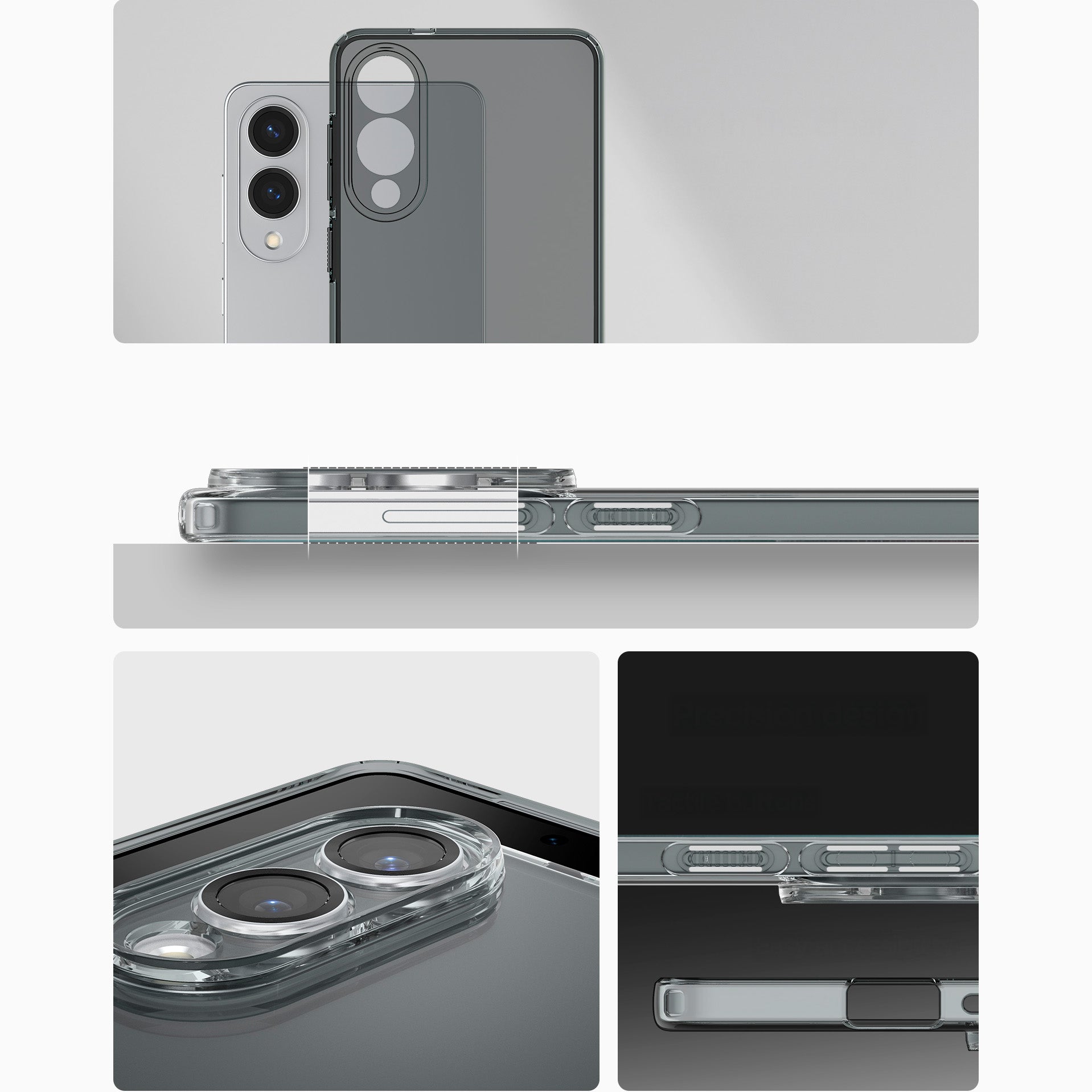 Handyhülle für Galaxy S25 Edge, Spigen Liquid Crystal, Rauchfarben