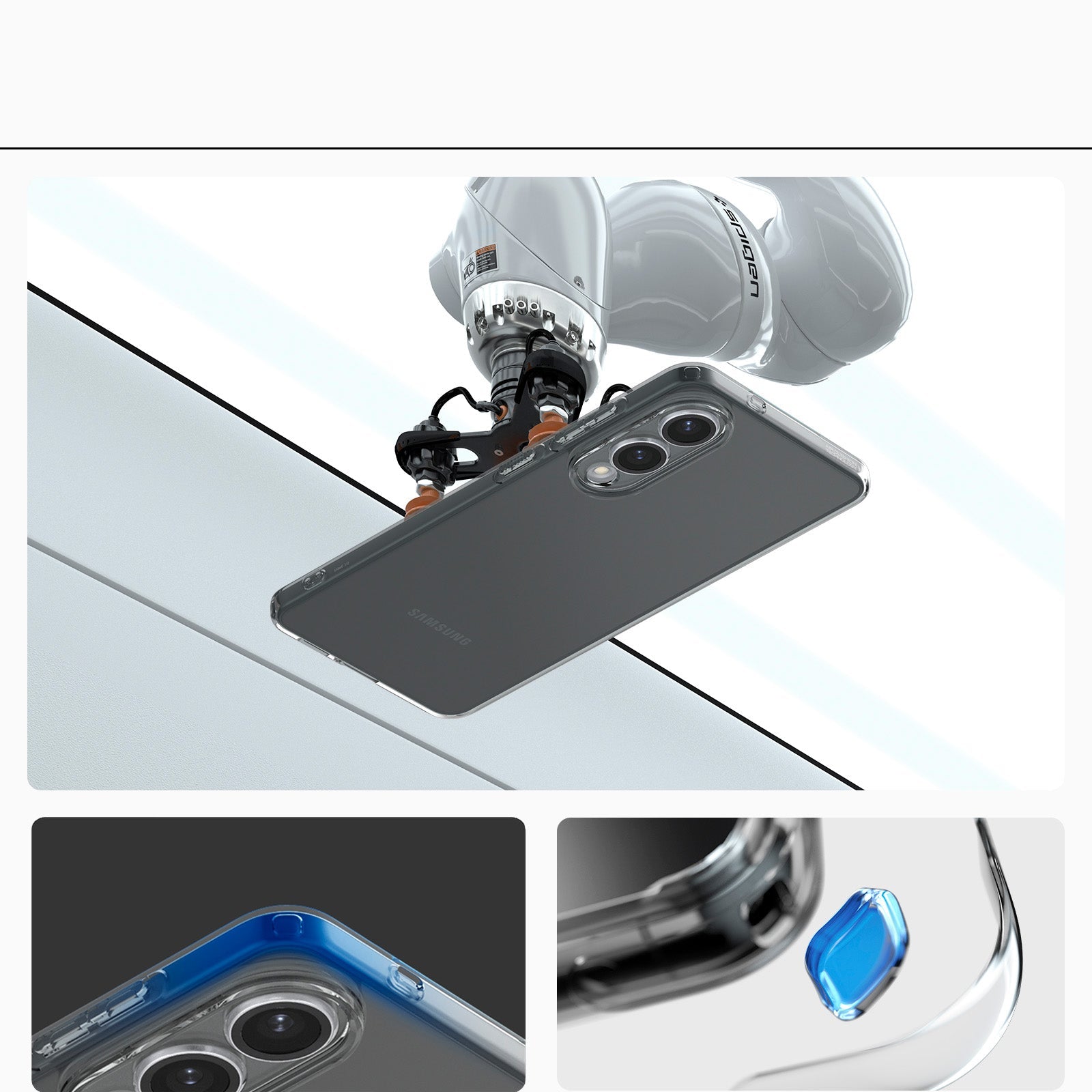 Handyhülle für Galaxy S25 Edge, Spigen Liquid Crystal, Rauchfarben