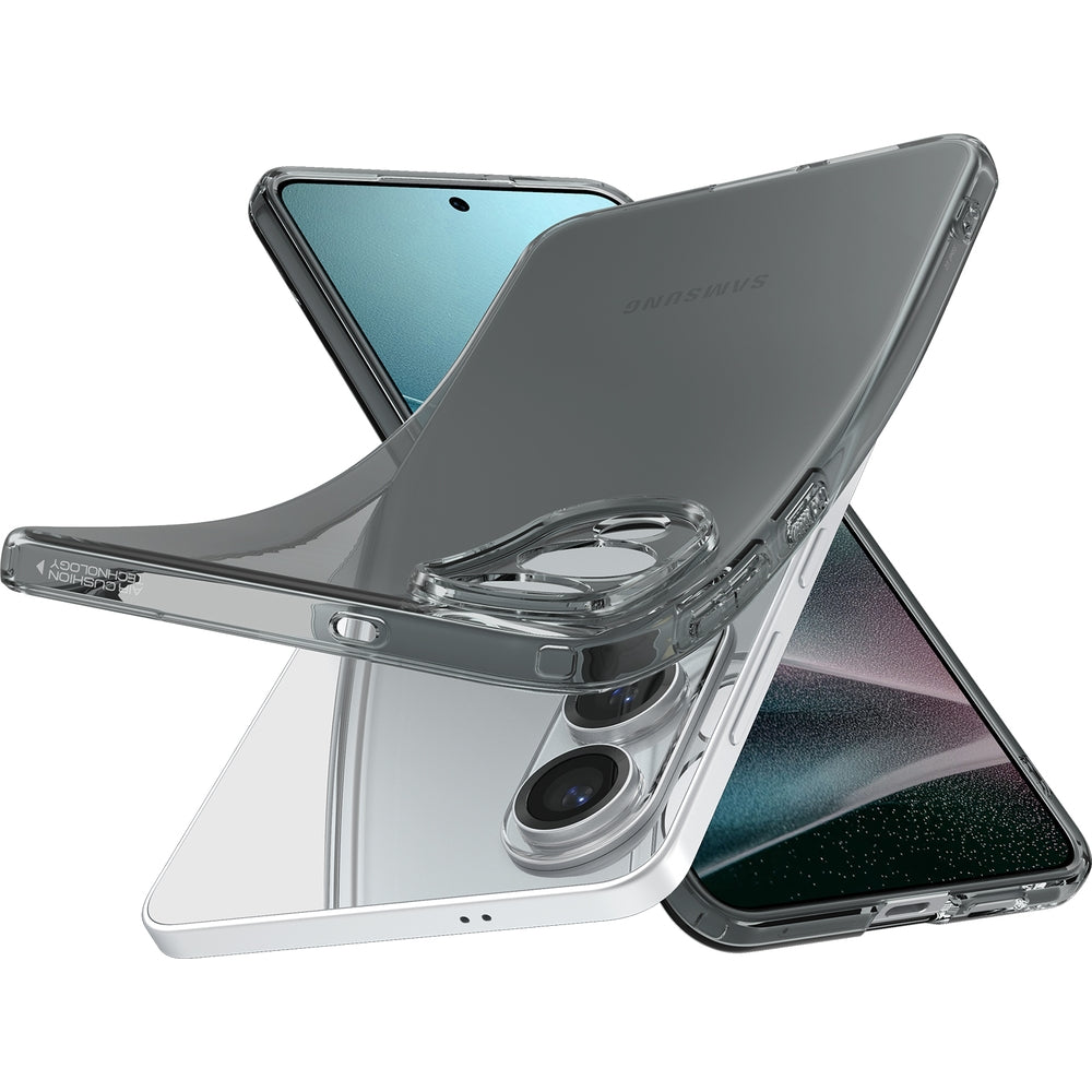 Handyhülle für Galaxy S25 Edge, Spigen Liquid Crystal, Rauchfarben