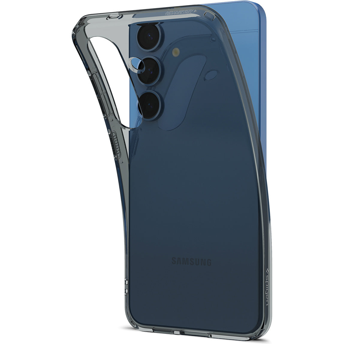 Handyhülle für Galaxy S25, Spigen Liquid Crystal, Rauchfarben