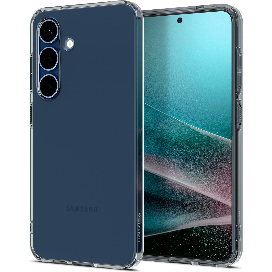 Handyhülle für Galaxy S25, Spigen Liquid Crystal, Rauchfarben