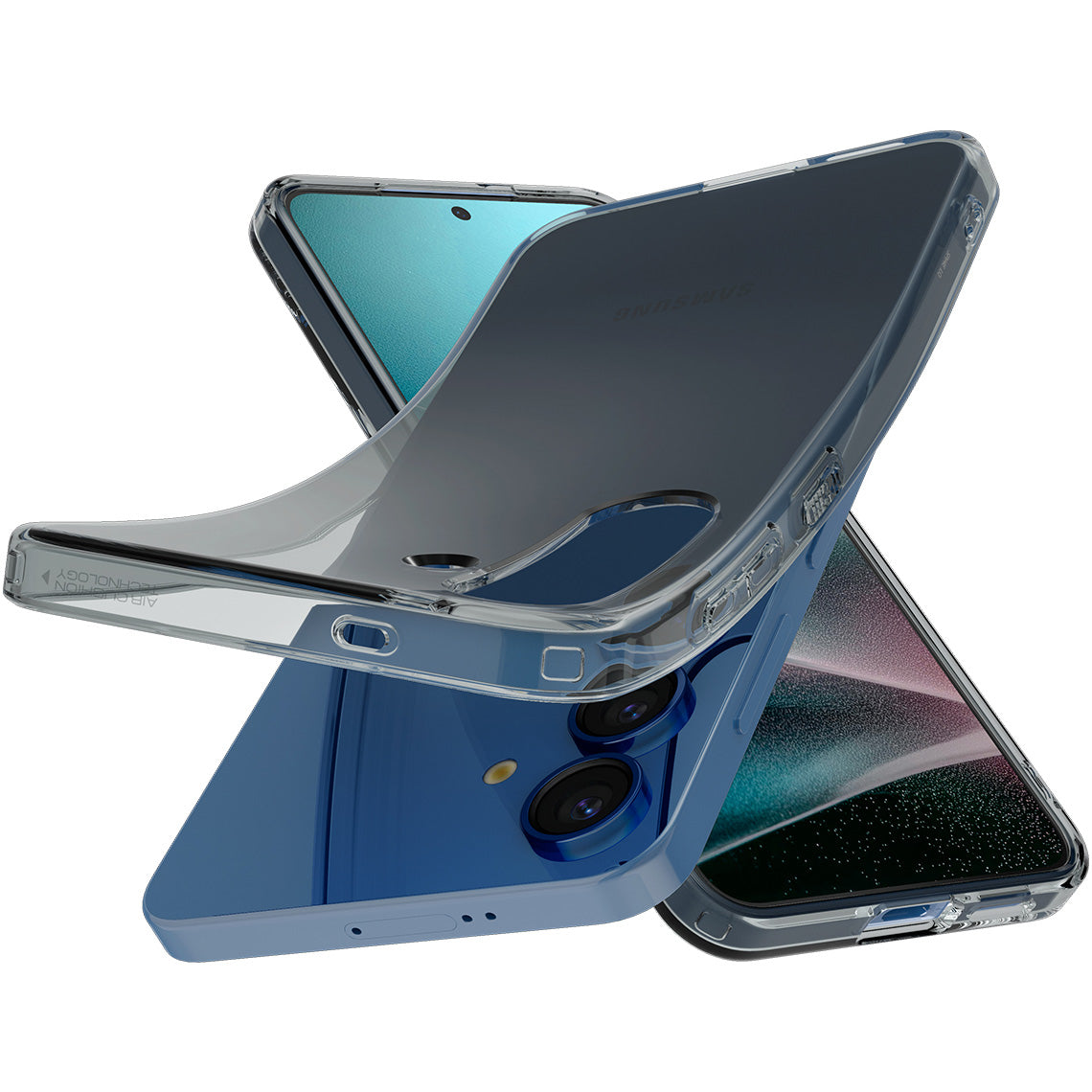 Handyhülle für Galaxy S25, Spigen Liquid Crystal, Rauchfarben