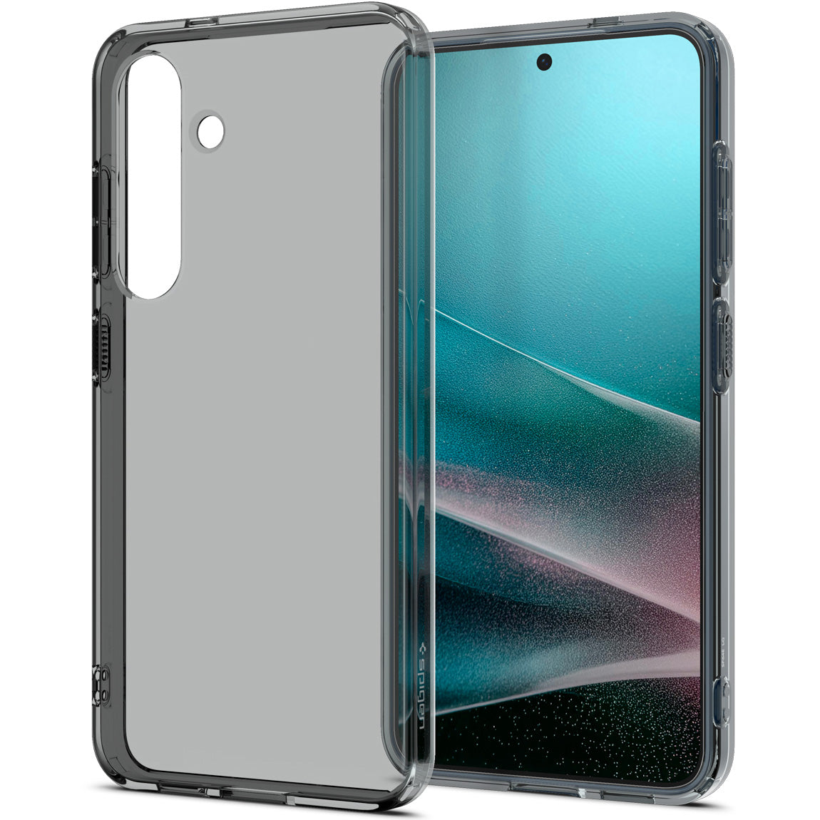 Handyhülle für Galaxy S25, Spigen Liquid Crystal, Rauchfarben