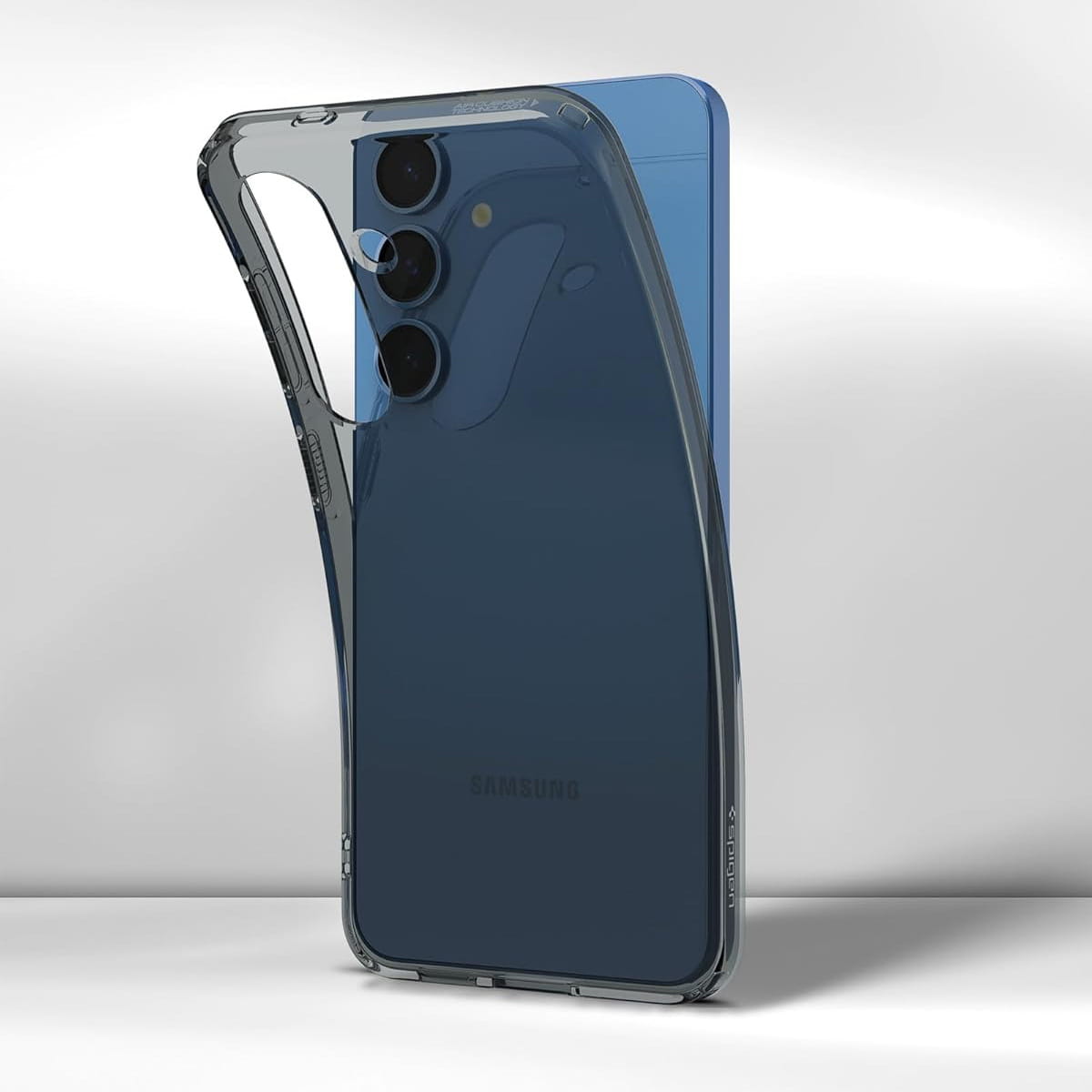 Handyhülle für Galaxy S25, Spigen Liquid Crystal, Rauchfarben