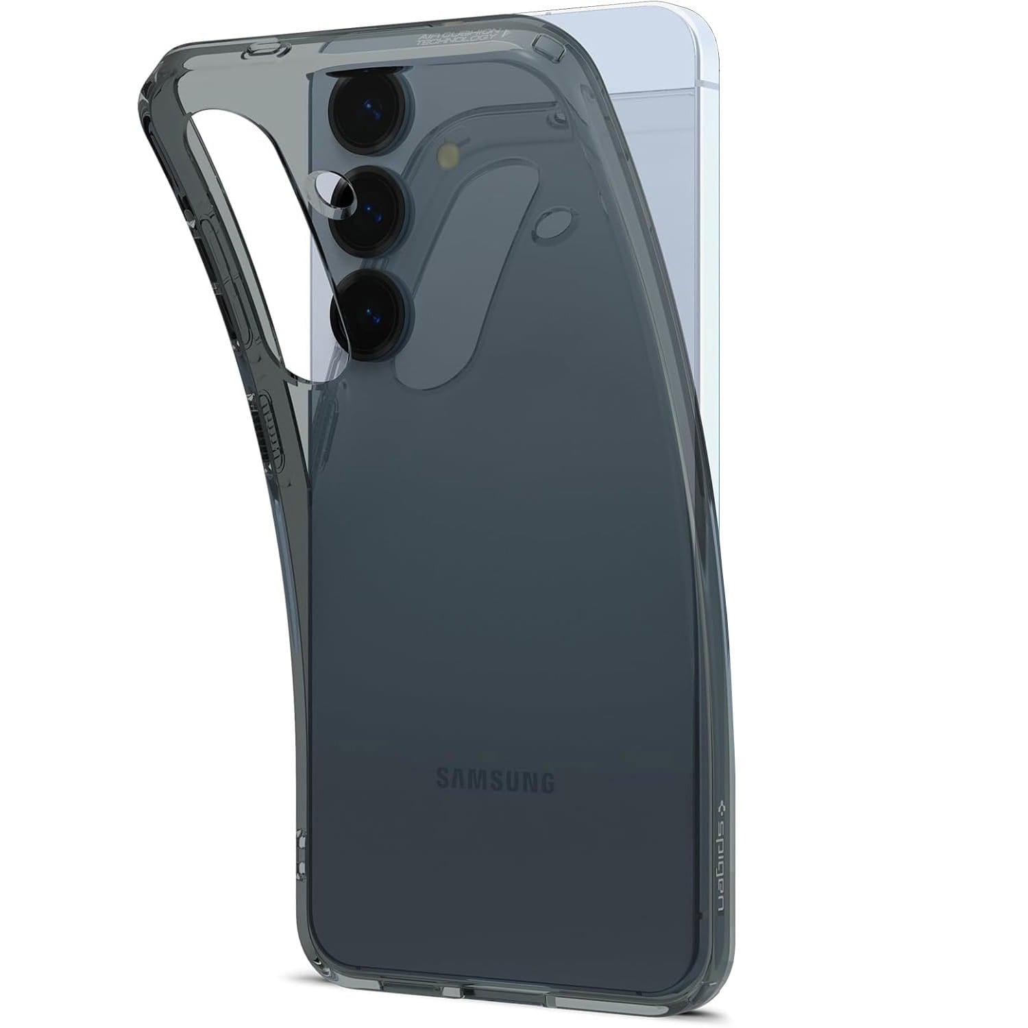 Handyhülle für Galaxy S25, Spigen Liquid Crystal, Rauchfarben