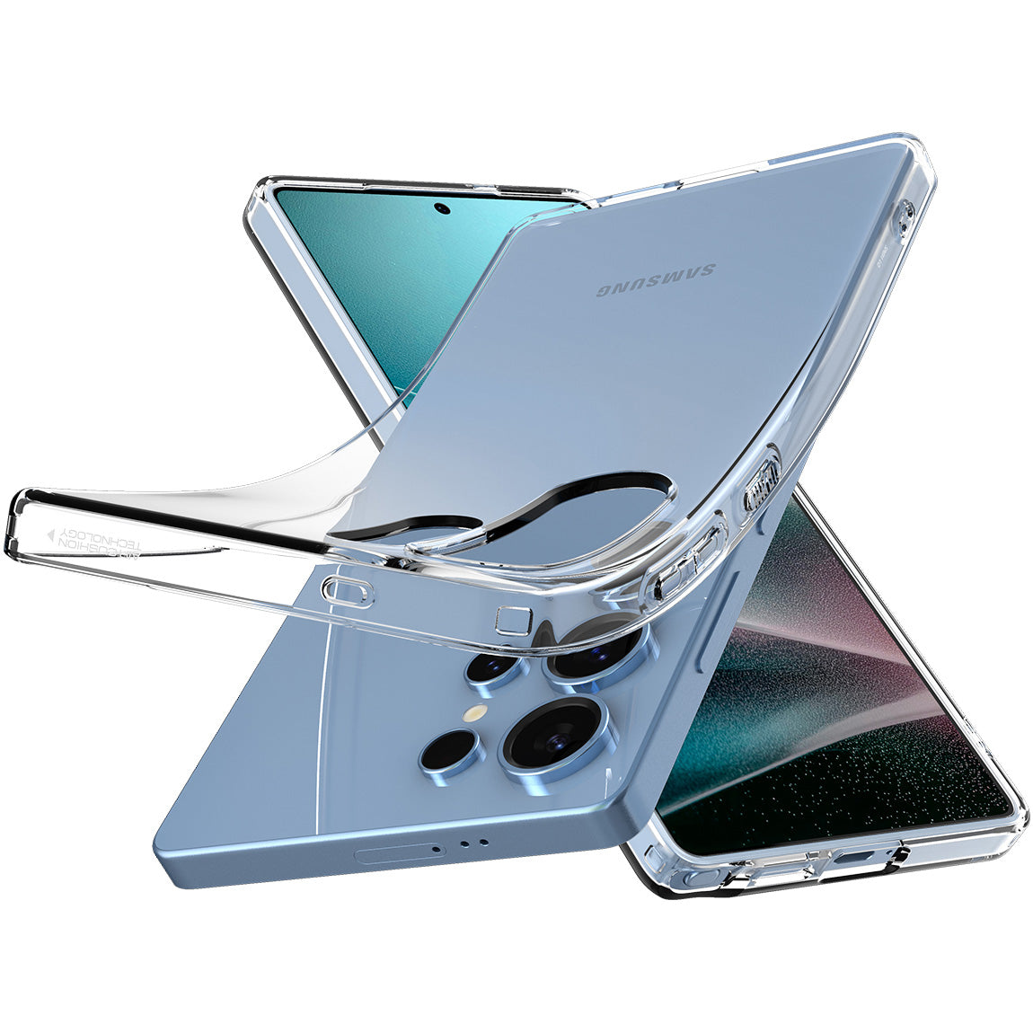 Handyhülle für Galaxy S25 Ultra, Spigen Liquid Crystal, Transparent