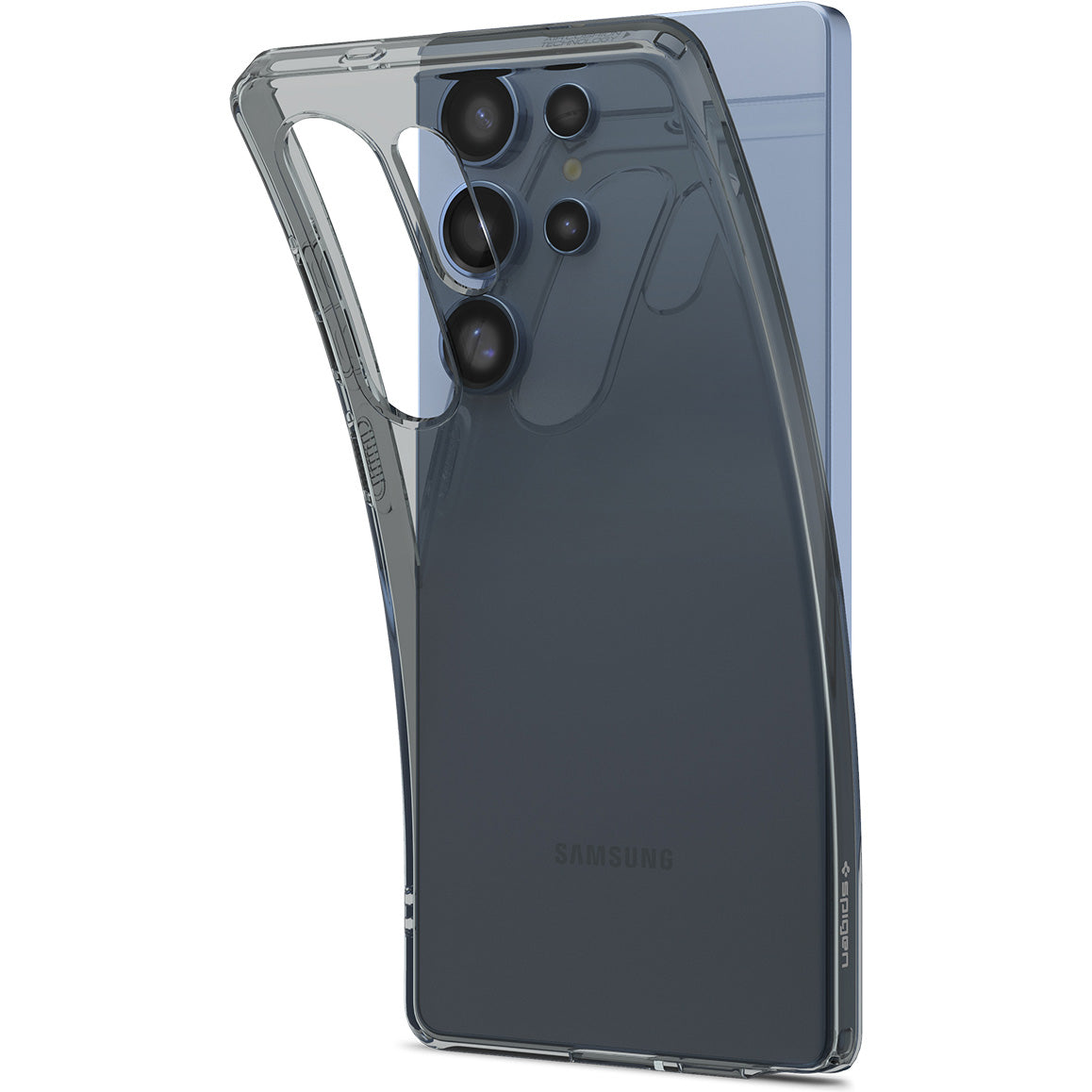 Handyhülle für Galaxy S25 Ultra, Spigen Liquid Crystal, Rauchfarben