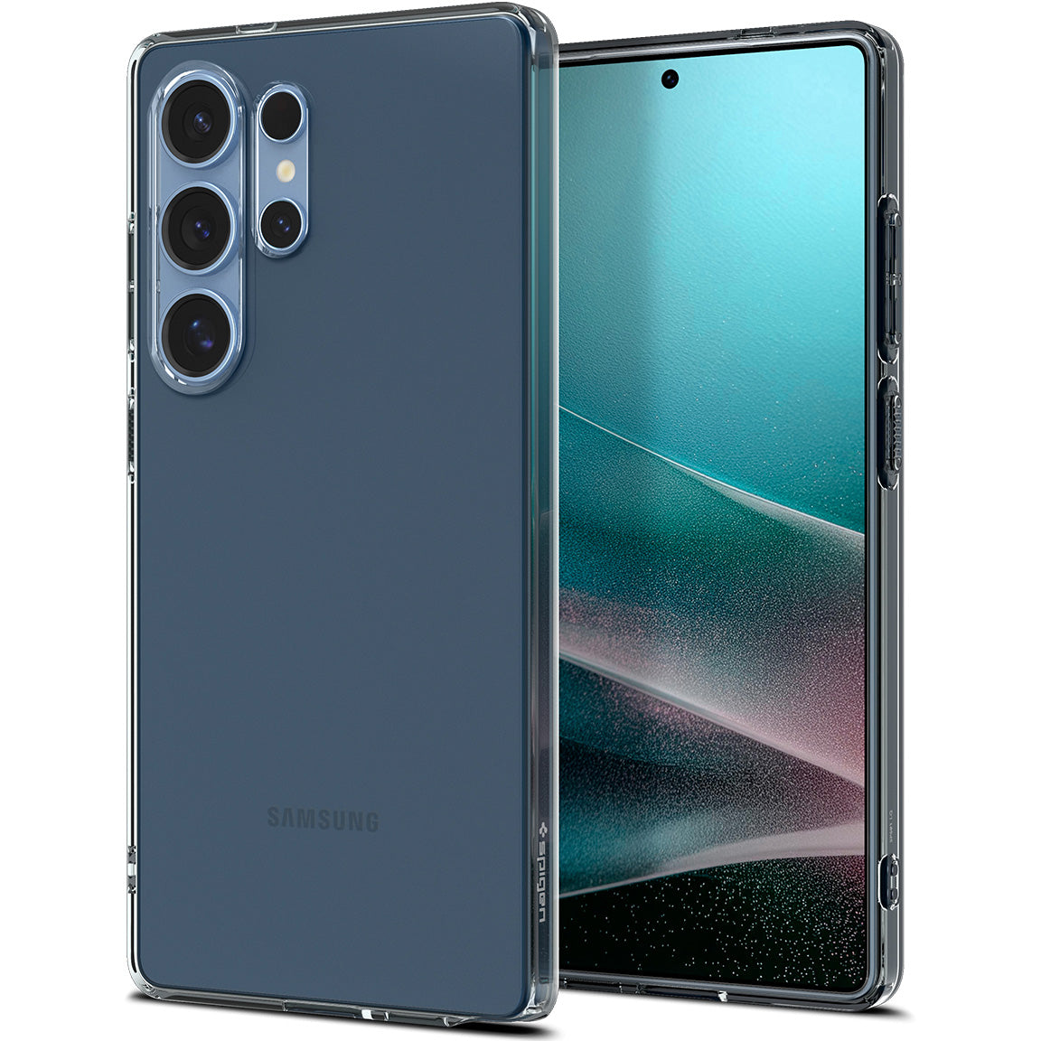 Handyhülle für Galaxy S25 Ultra, Spigen Liquid Crystal, Rauchfarben