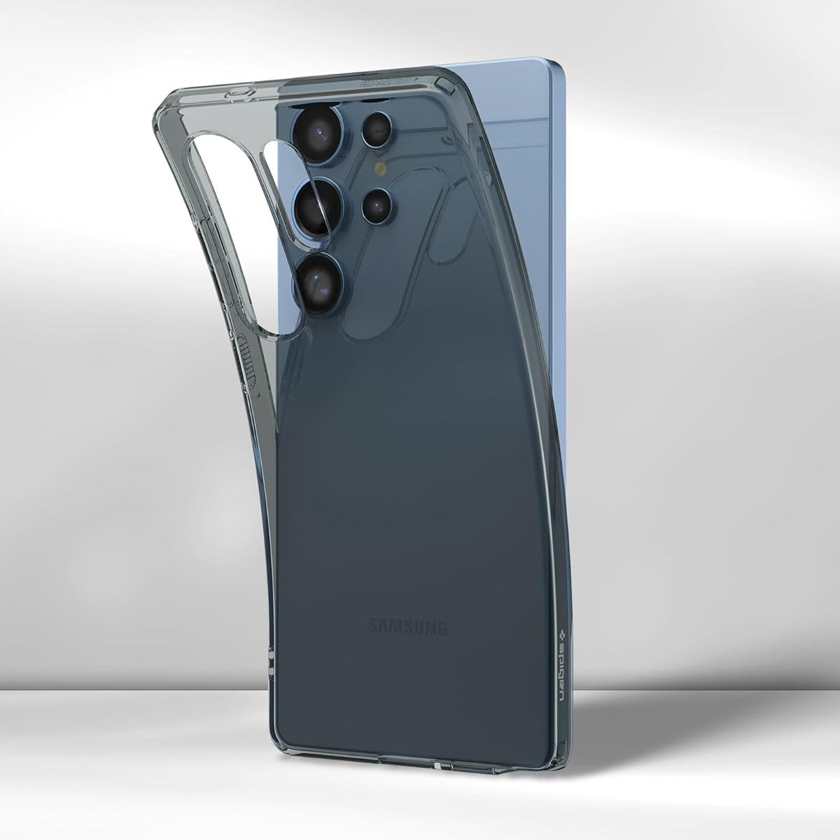 Handyhülle für Galaxy S25 Ultra, Spigen Liquid Crystal, Rauchfarben