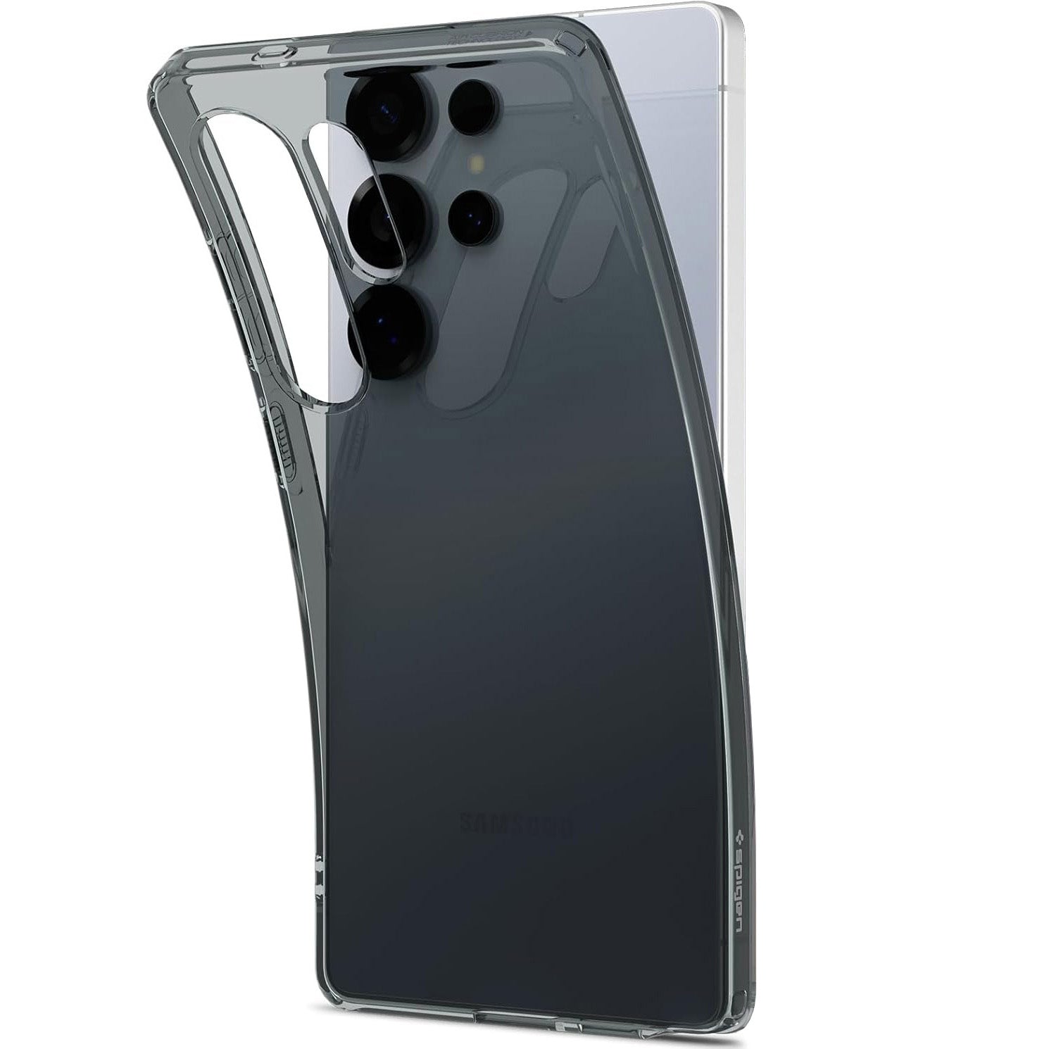 Handyhülle für Galaxy S25 Ultra, Spigen Liquid Crystal, Rauchfarben