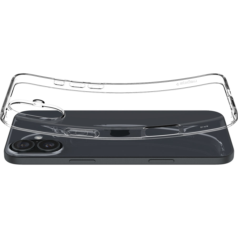 Handyhülle für iPhone 16 Plus, Spigen Liquid Crystal, Transparent