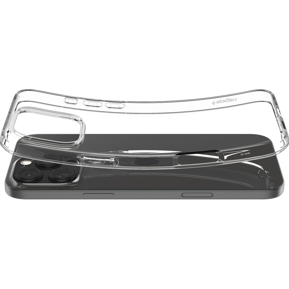 Handyhülle für iPhone 16 Pro, Spigen Liquid Crystal, Transparent
