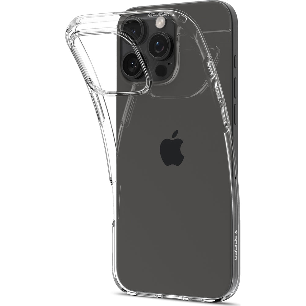 Handyhülle für iPhone 16 Pro, Spigen Liquid Crystal, Transparent
